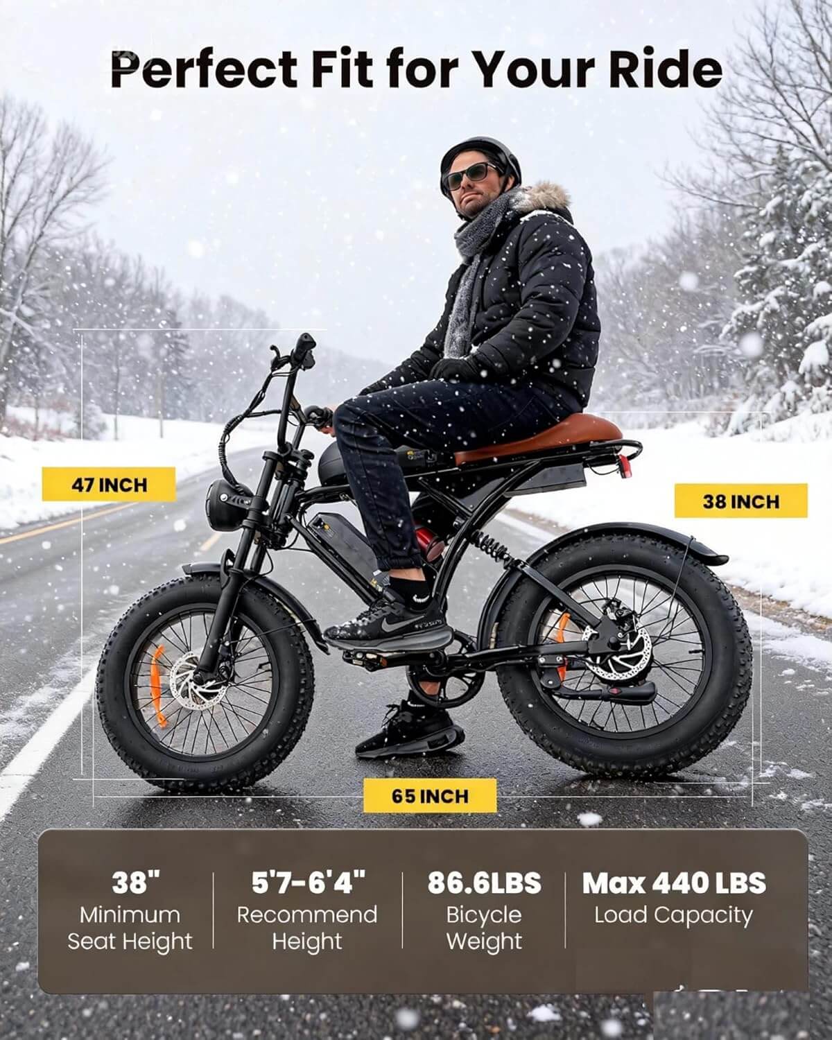 Flydone CYCRUN PRO 1500W Full Suspension Dual Battery Fat Tire Electric Dirt Bike