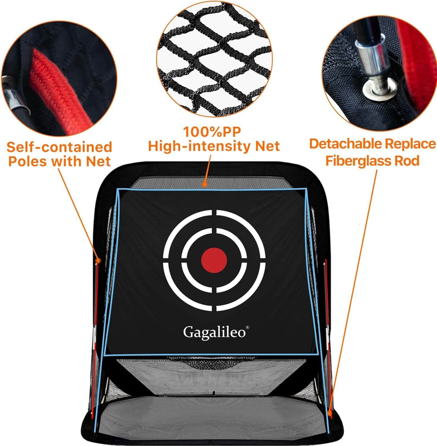 Gagalileo Golf Pop-Up Hitting Cage Practice Net