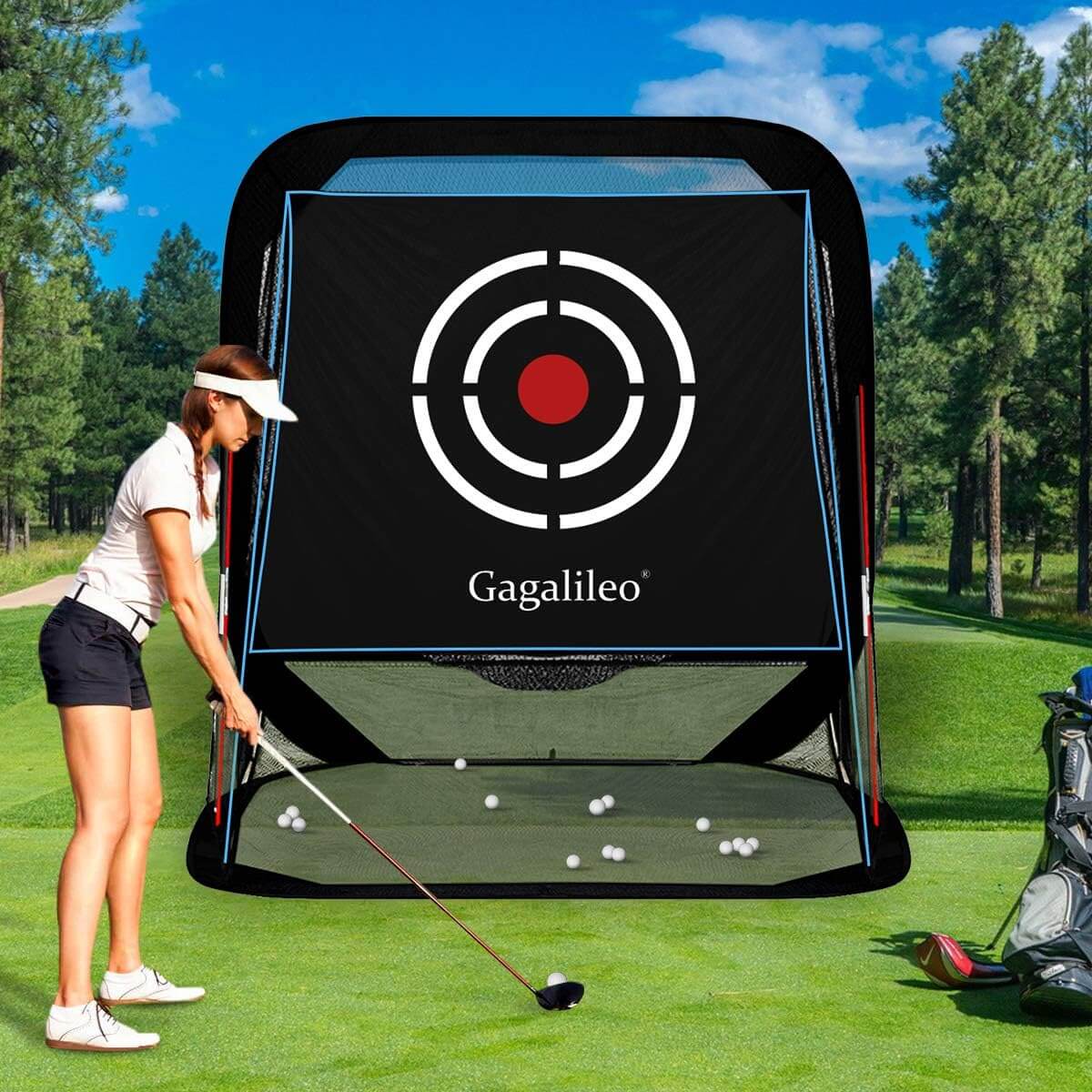 Gagalileo Golf Pop-Up Hitting Cage Practice Net