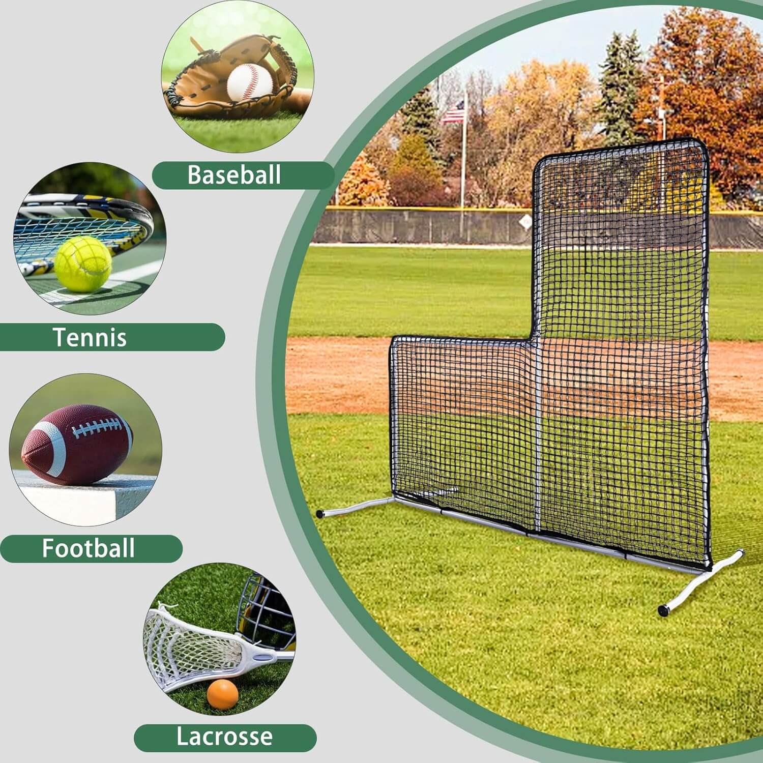 Gagalileo Indoor/Outdoor Baseball/Softball Screen Protector Net