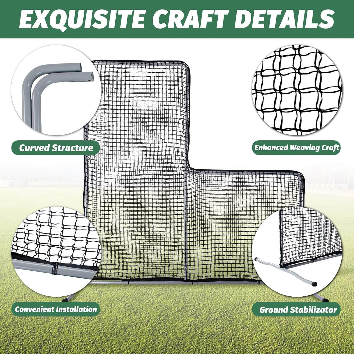 Gagalileo Indoor/Outdoor Baseball/Softball Screen Protector Net