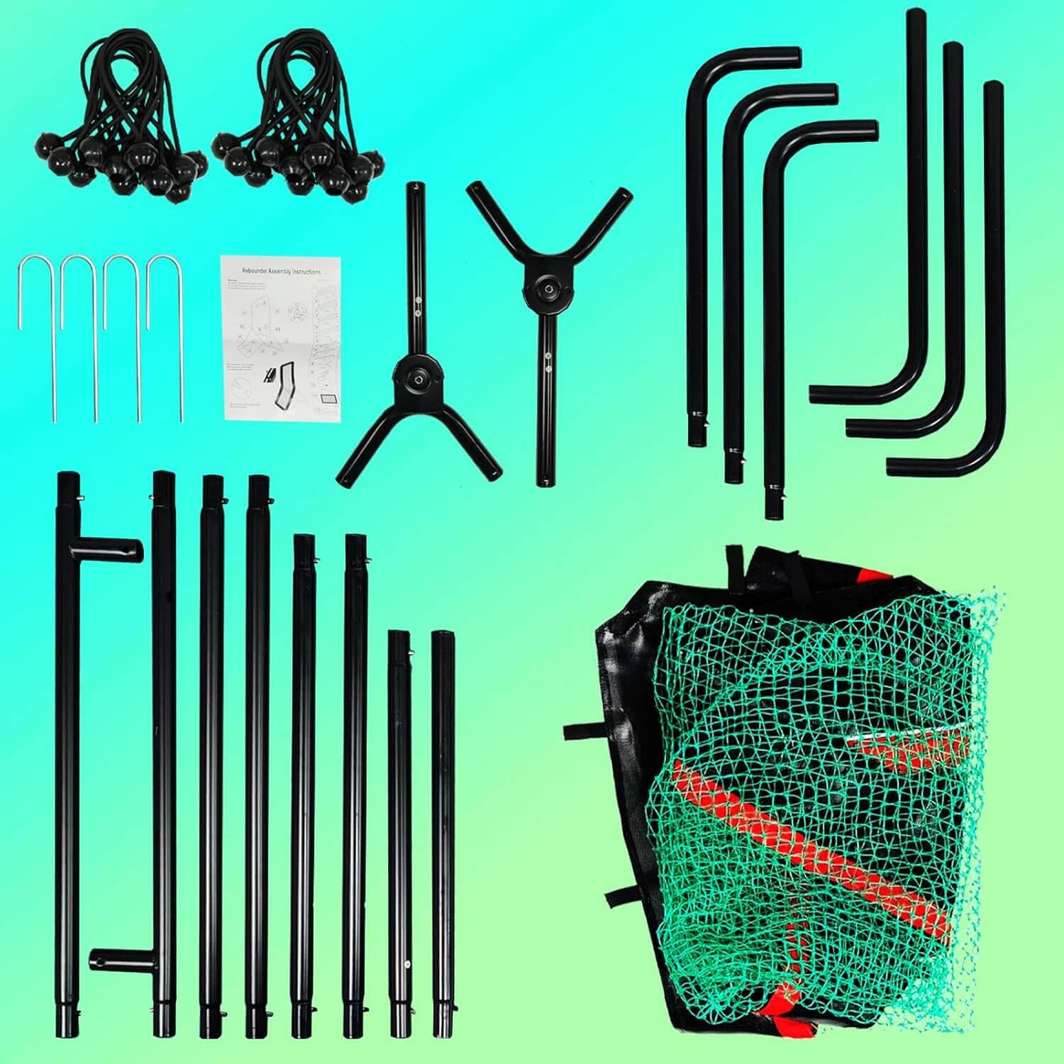 Gagalileo Indoor/Outdoor Baseball/Softball Rebounder Net