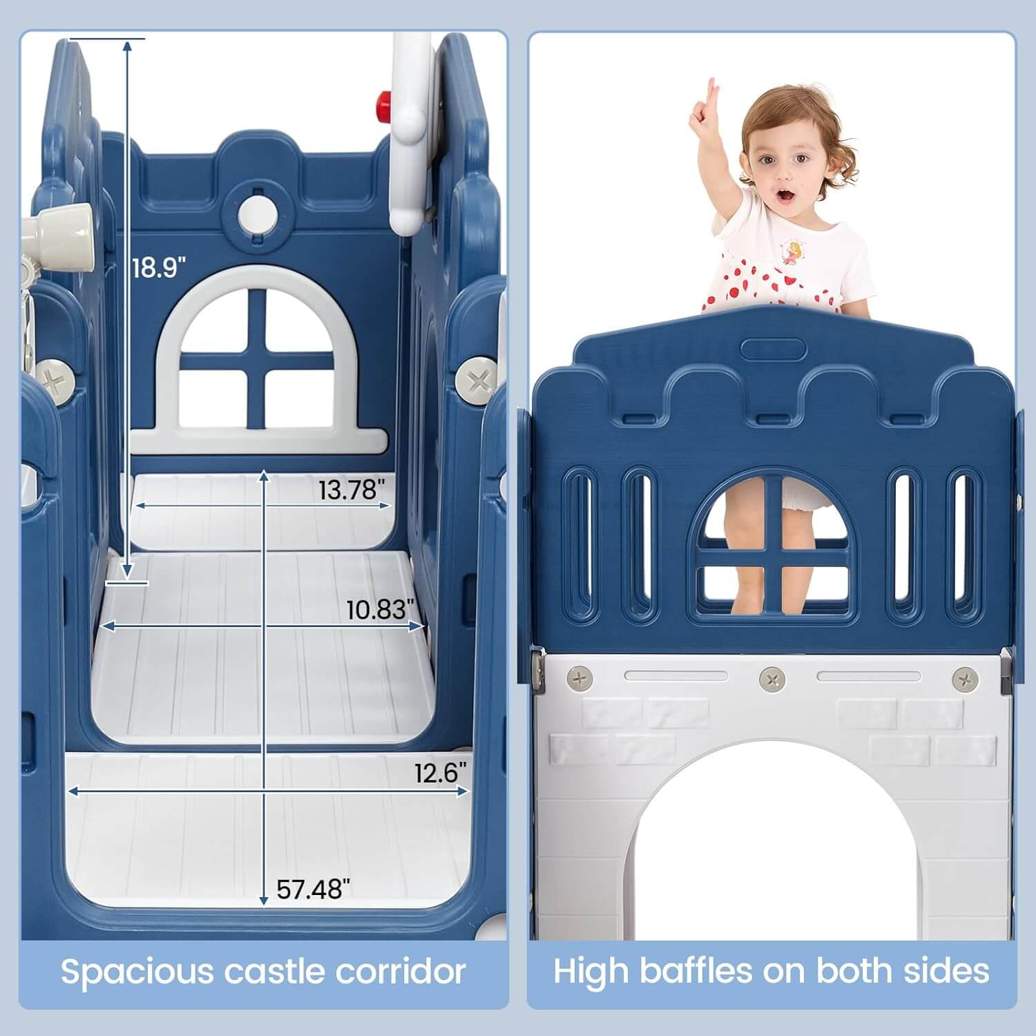 Gaomon 8-in-1 Toddler Slide Indoor Outdoor Playground