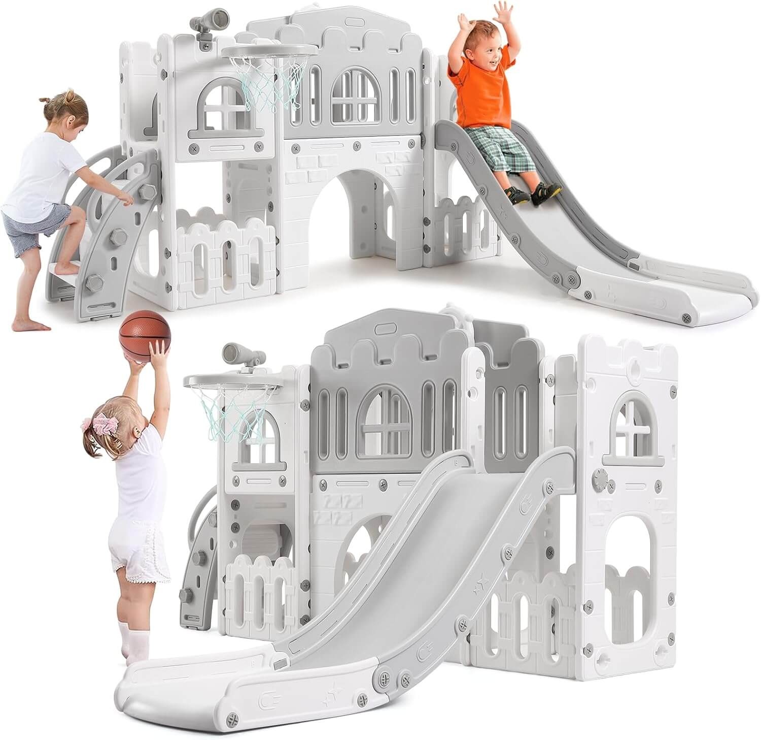 Gaomon 8-in-1 Toddler Slide Indoor Outdoor Playground