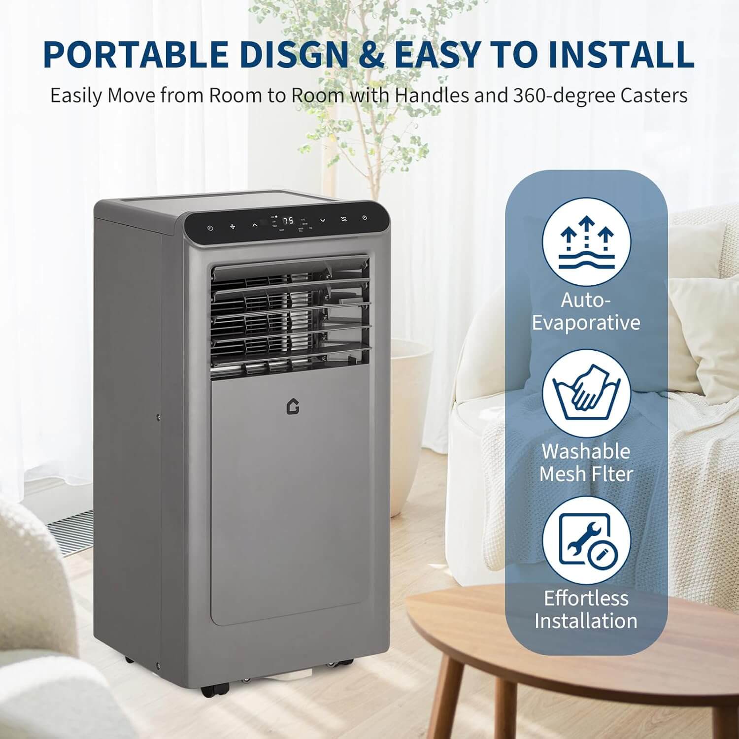 Gaomon 8000 BTU 4-In-1 Portable Air Conditioner