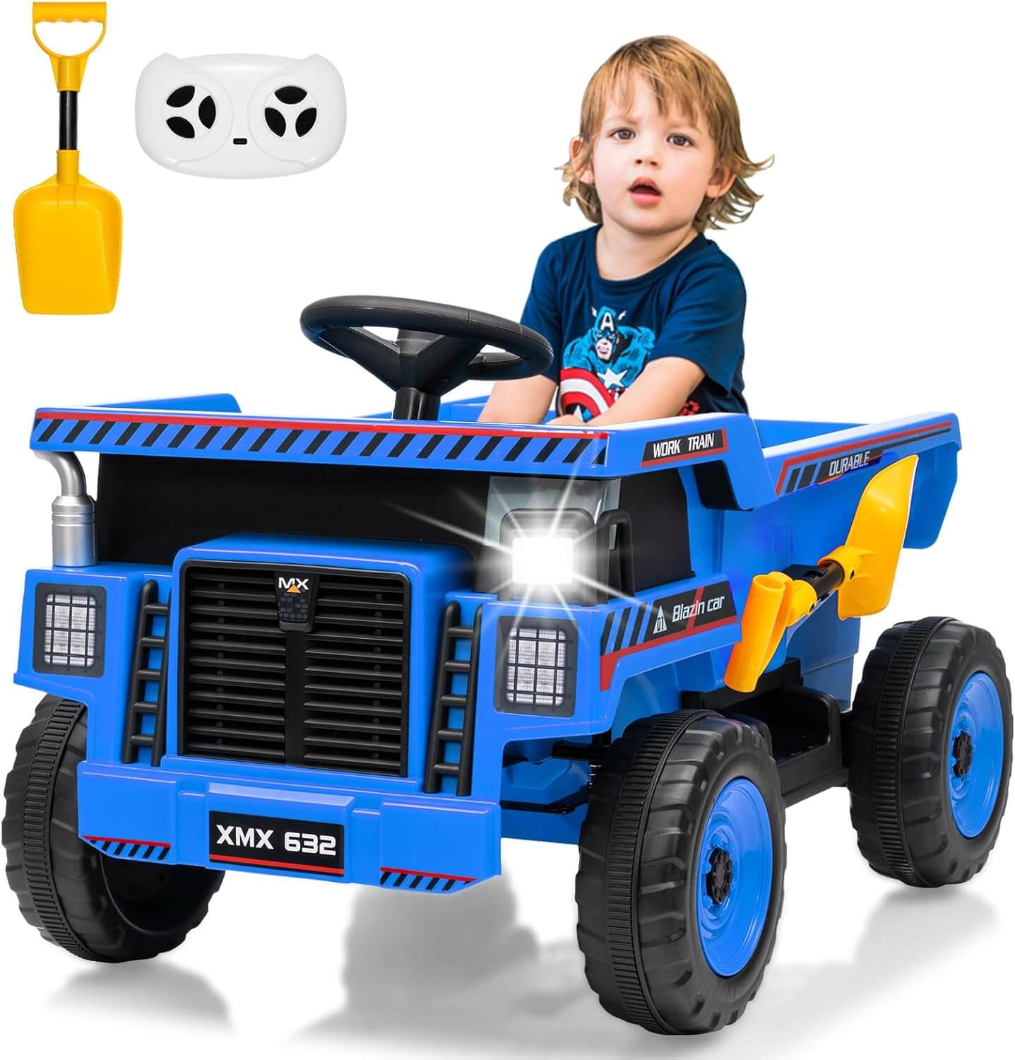 Garvee 12V  Kids' Dump Truck Electric Ride-On Toy