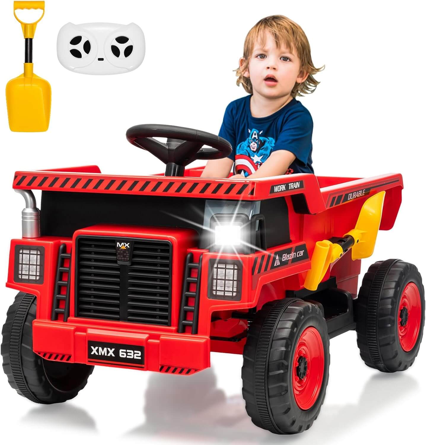 Garvee 12V  Kids' Dump Truck Electric Ride-On Toy