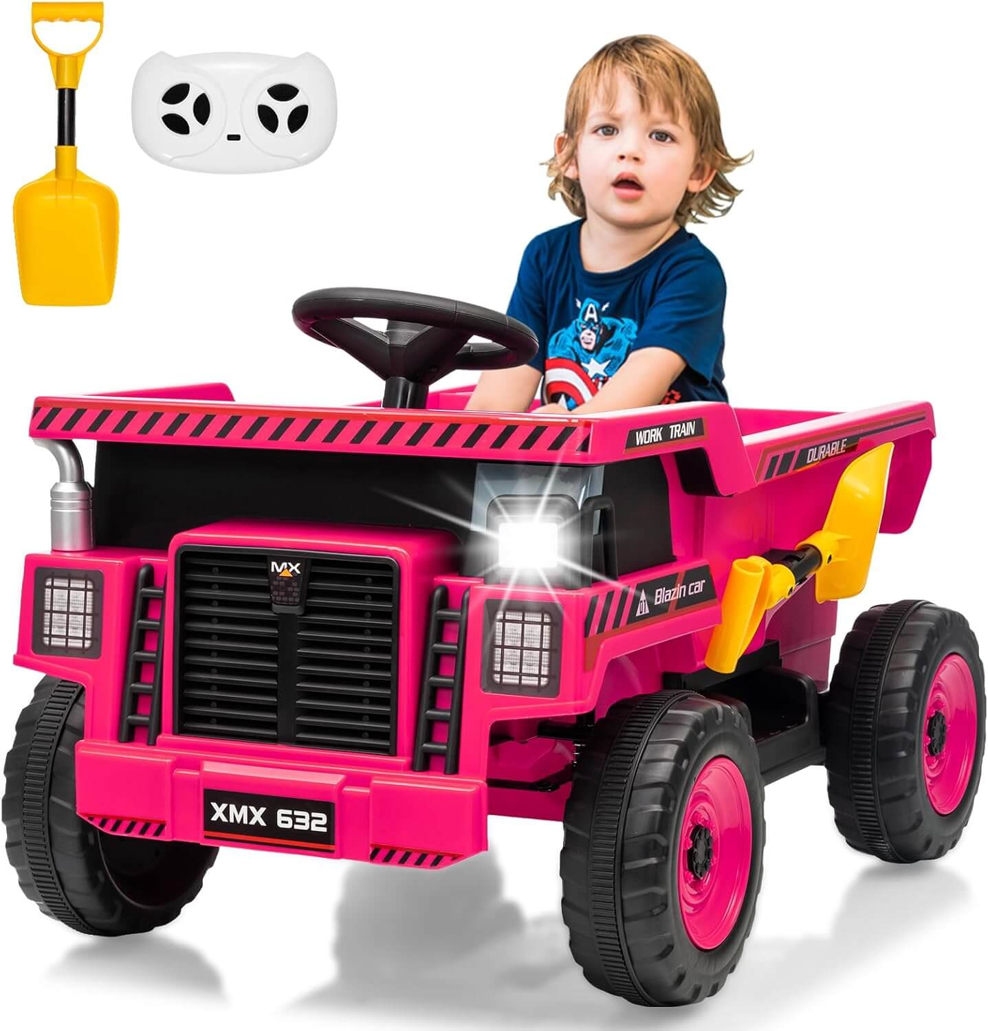 Garvee 12V  Kids' Dump Truck Electric Ride-On Toy