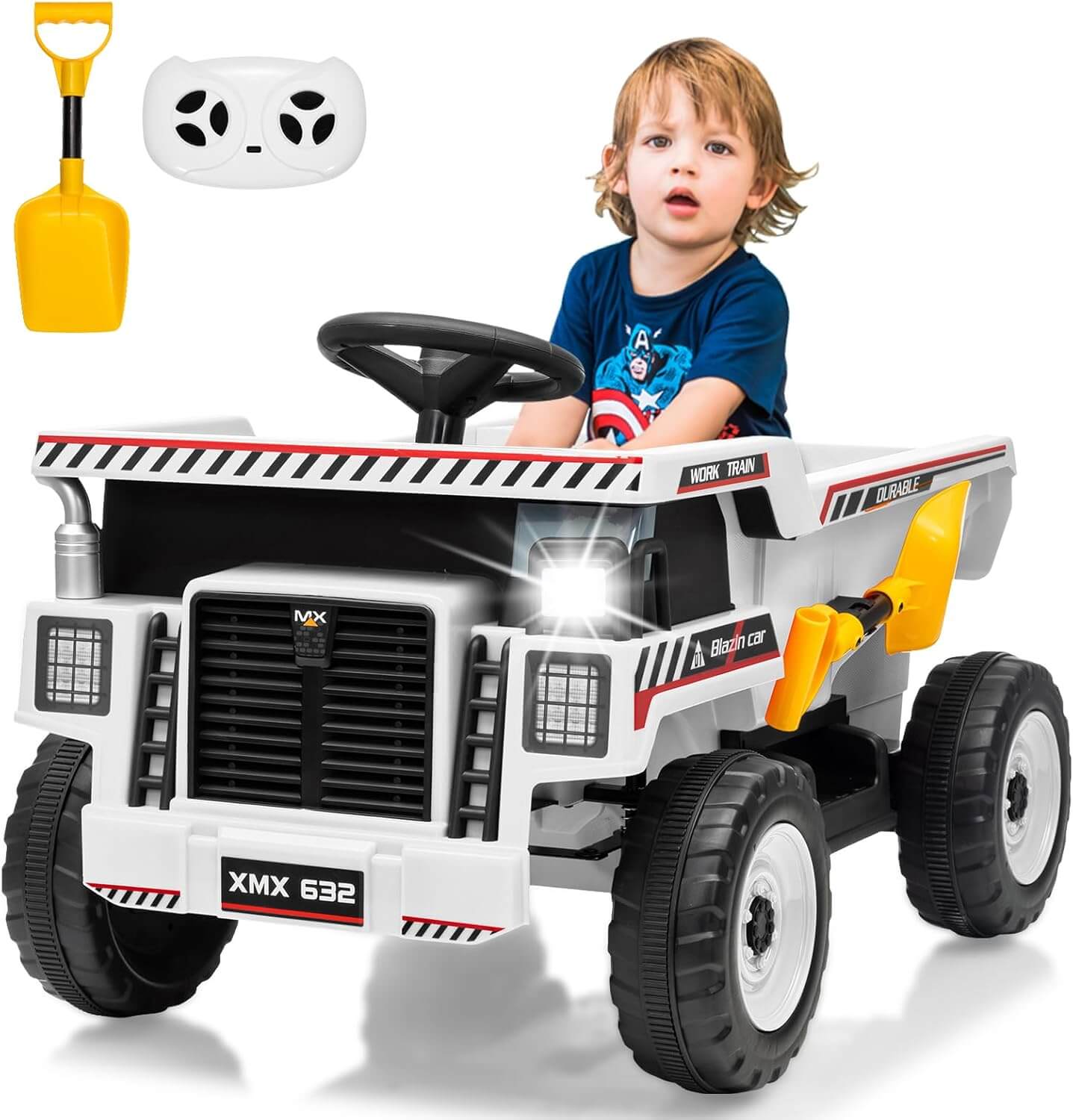 Garvee 12V  Kids' Dump Truck Electric Ride-On Toy