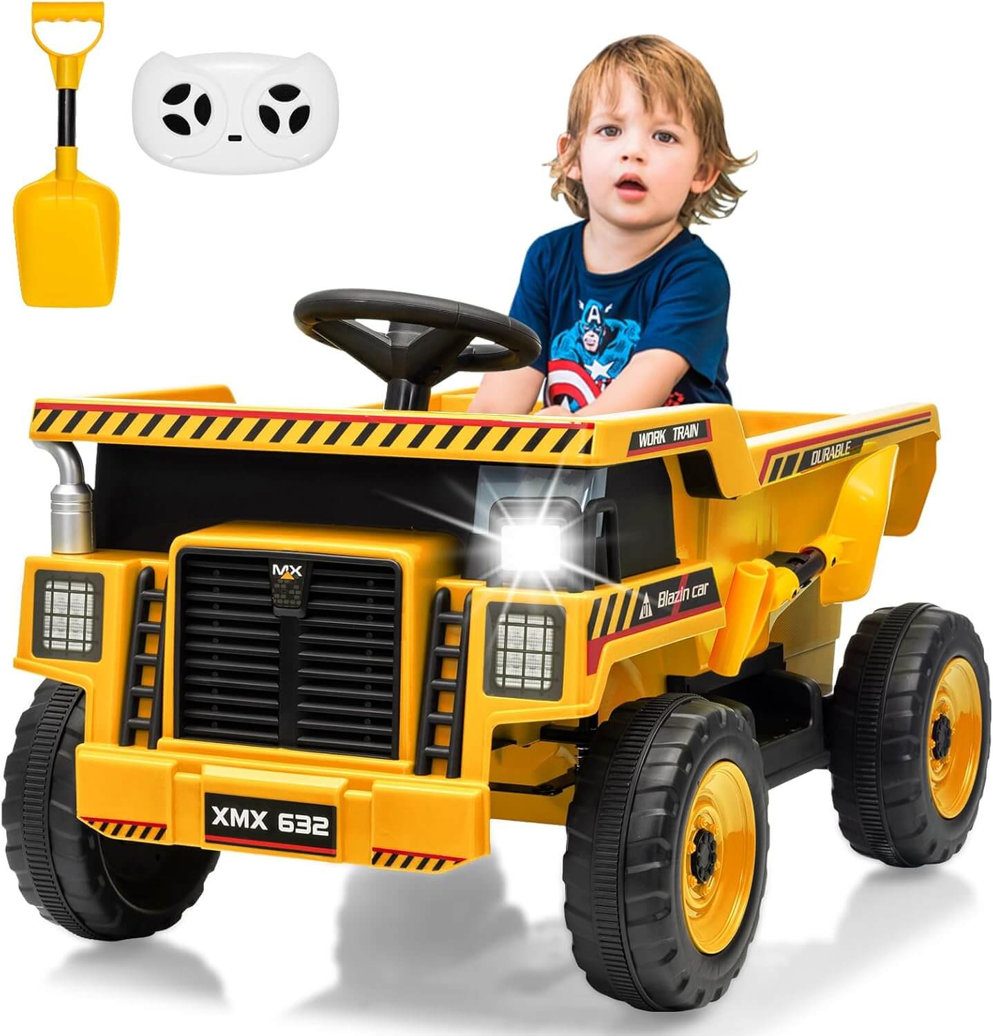 Garvee 12V  Kids' Dump Truck Electric Ride-On Toy
