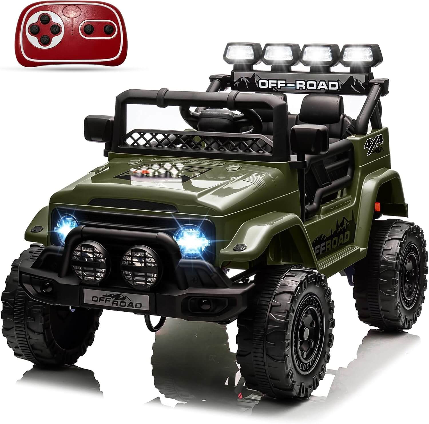 Garvee 12V Off-Road 4 Wheeler Kids' Electric Ride-On Car