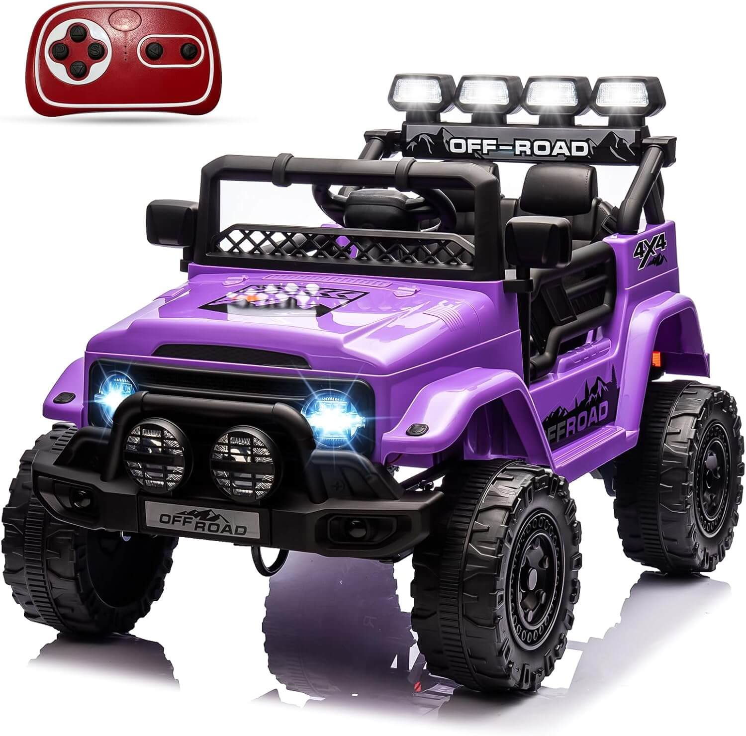 Garvee 12V Off-Road 4 Wheeler Kids' Electric Ride-On Car