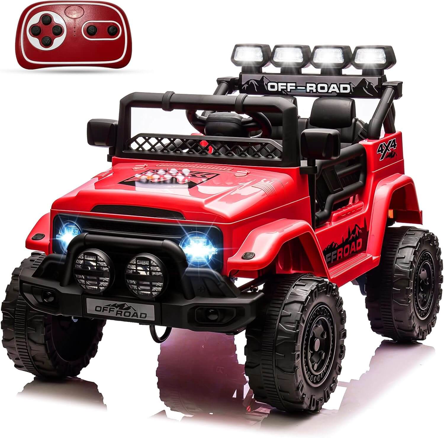 Garvee 12V Off-Road 4 Wheeler Kids' Electric Ride-On Car