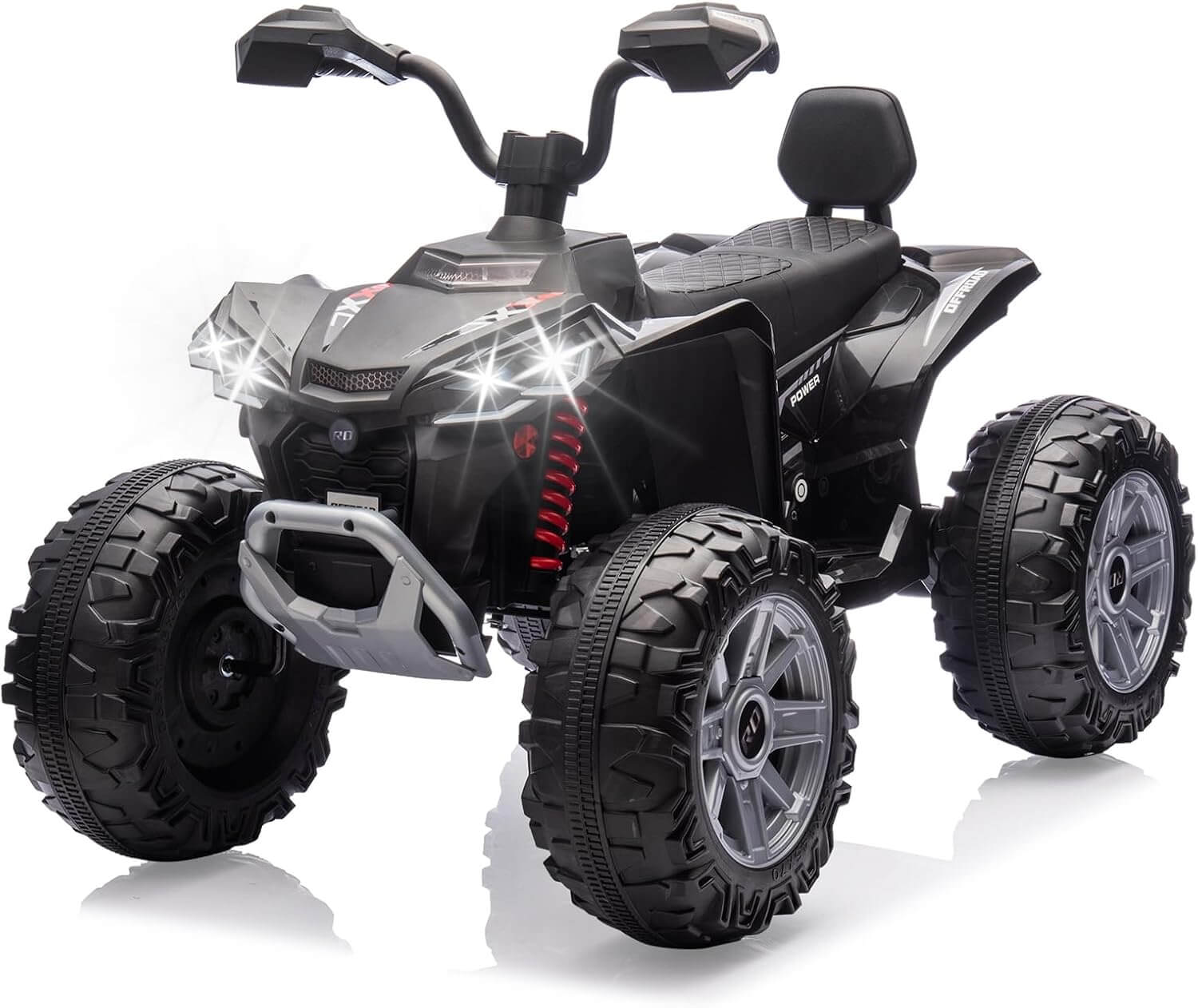 Garvee 24V 2 Seater Dirt Quad 4 Wheeler Kids' Electric All-Terrain Vehicle ATV