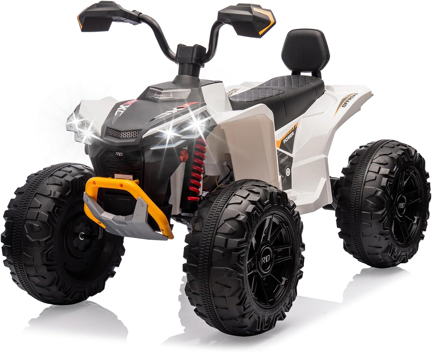 Garvee 24V 2 Seater Dirt Quad 4 Wheeler Kids' Electric All-Terrain Vehicle ATV