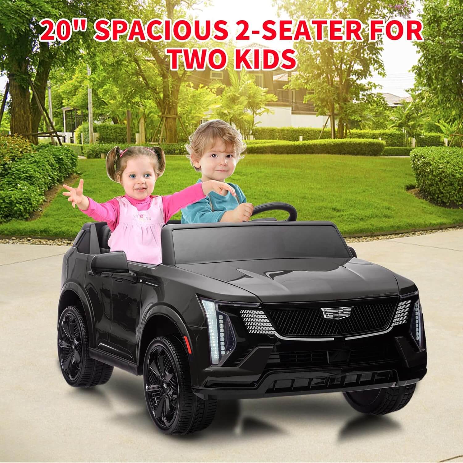 Garvee 24V Cadillac 2 Seater Kids' Electric Ride-On Car