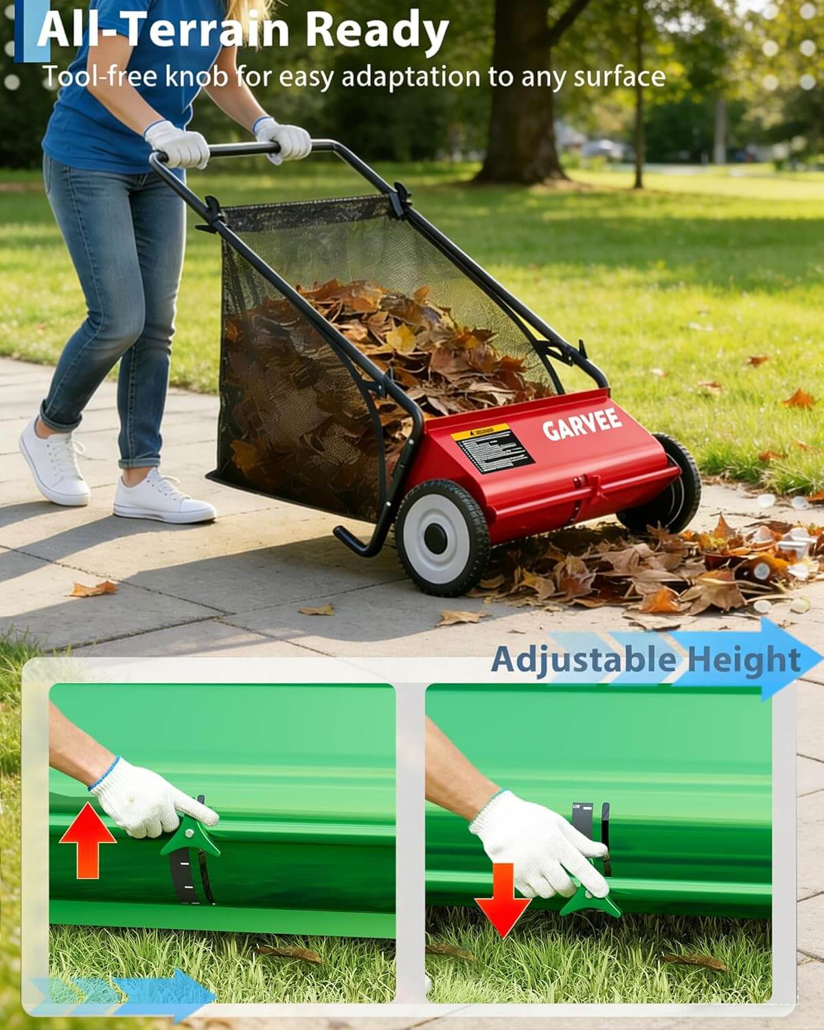 Garvee 26" Push Lawn Sweeper