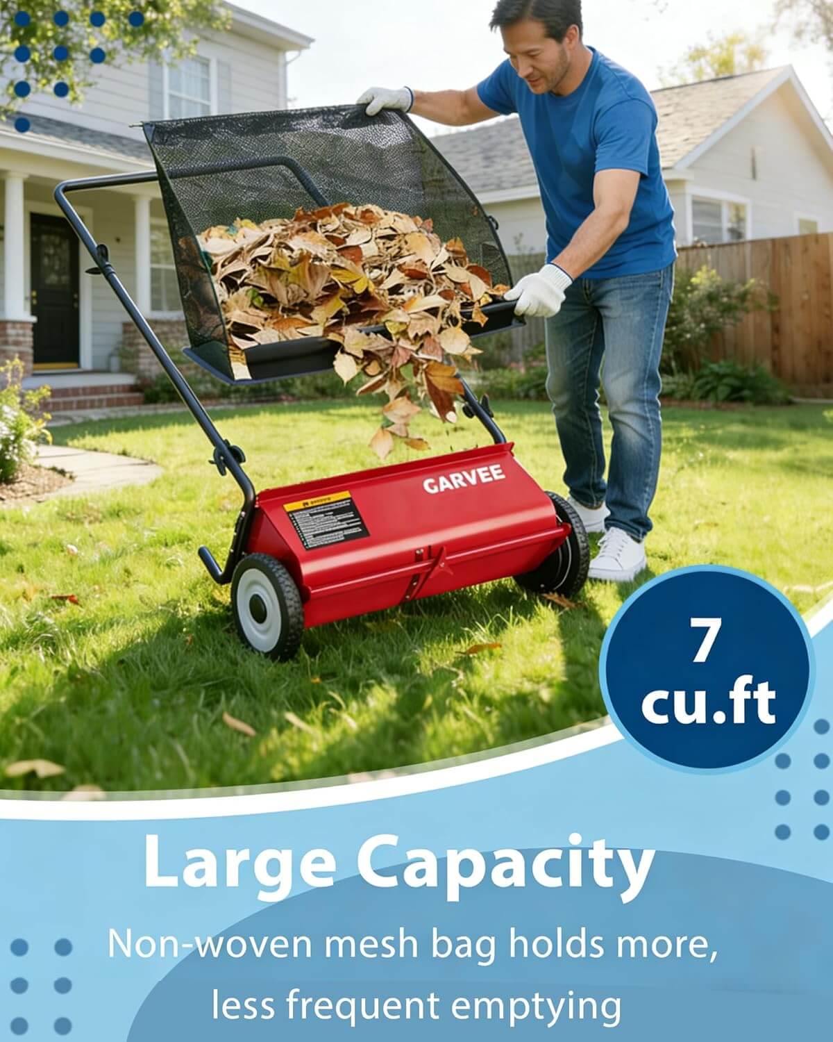 Garvee 26" Push Lawn Sweeper