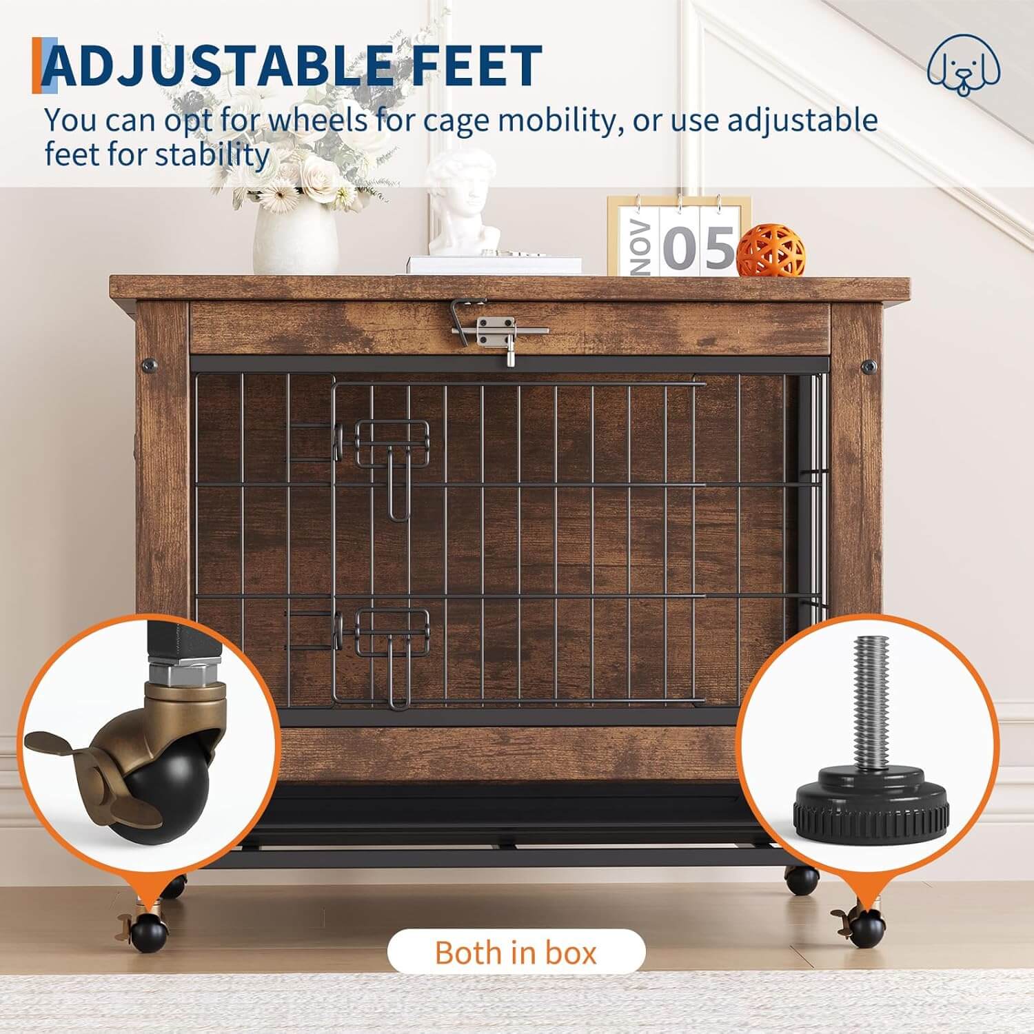 Garvee 26.4" Dog Crate Furniture