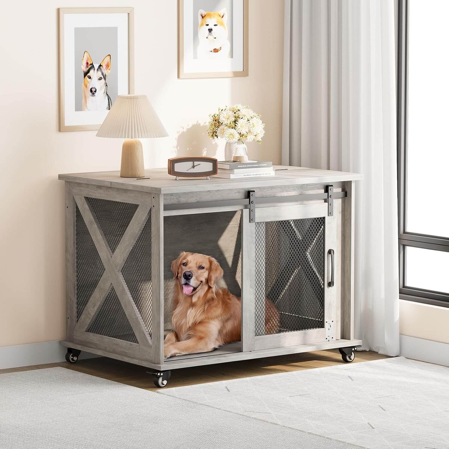Garvee 37" Dog Crate Furniture