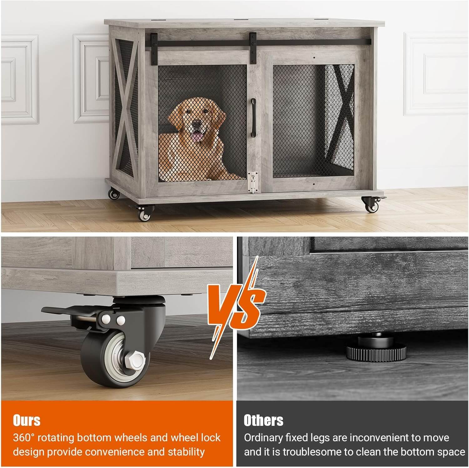 Garvee 37" Dog Crate Furniture