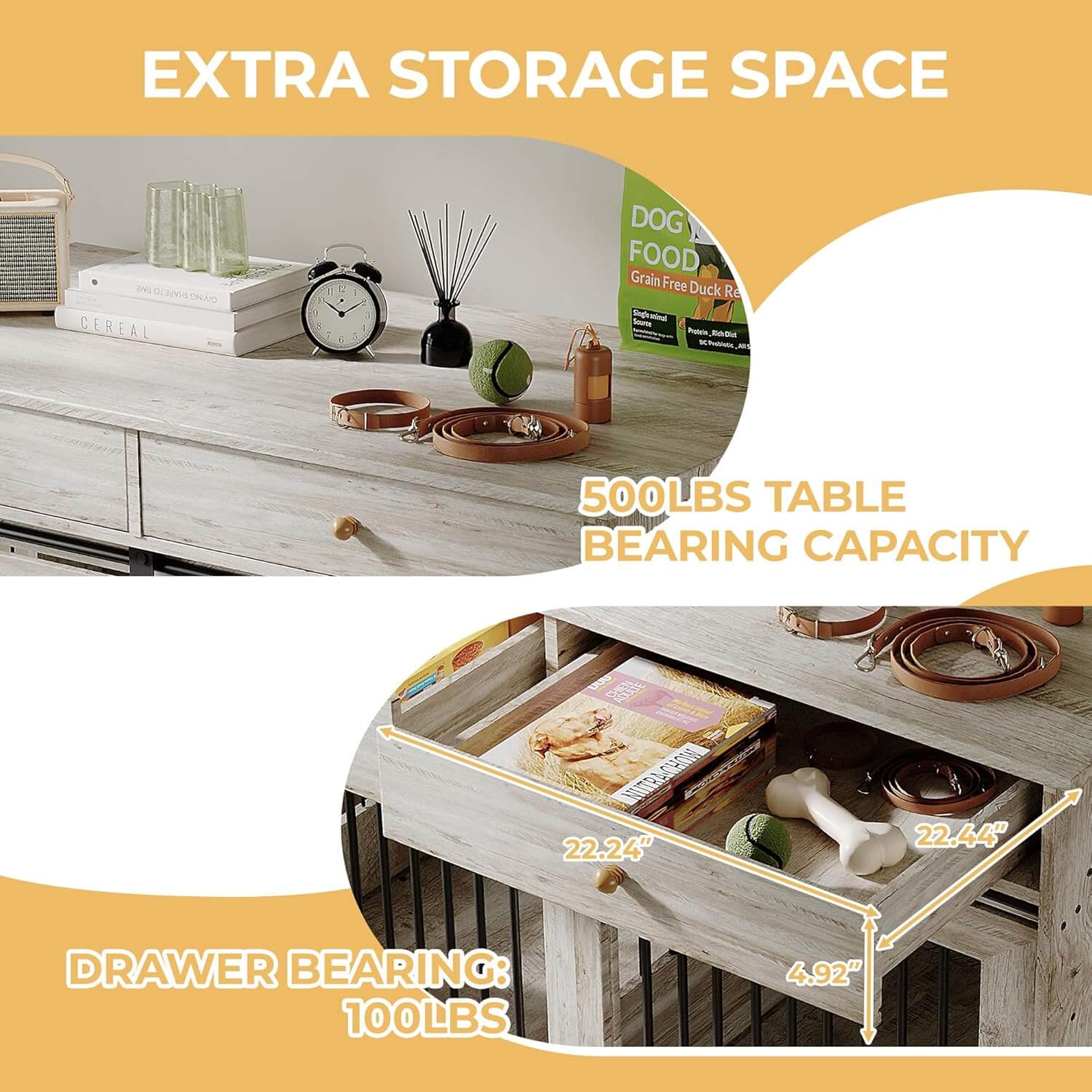Garvee 47" Dog Crate Furniture