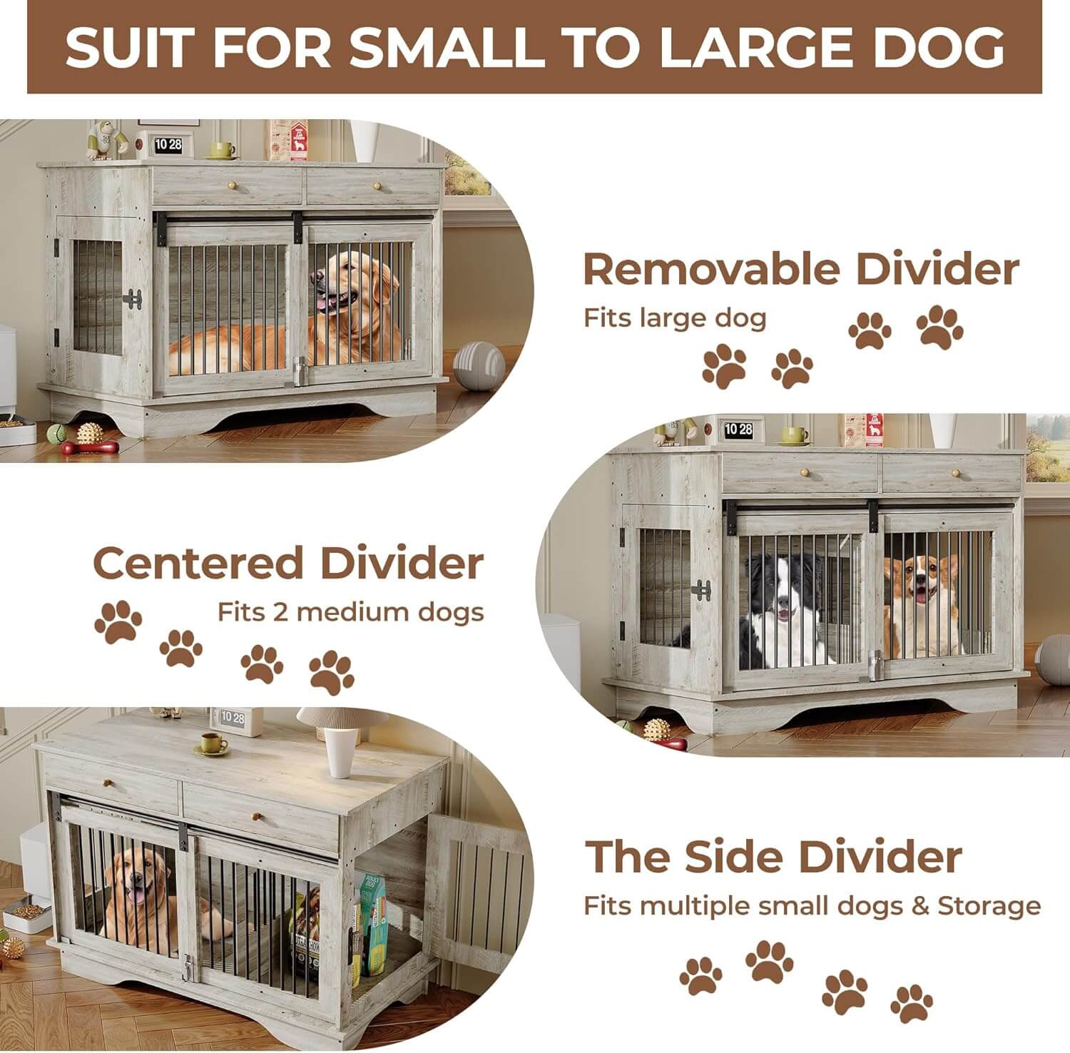 Garvee 47" Dog Crate Furniture