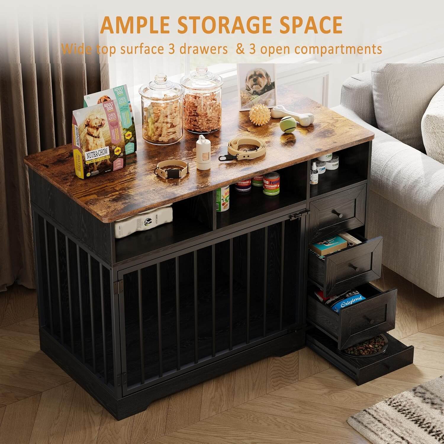 Garvee 48" Heavy Duty Dog Crate Furniture