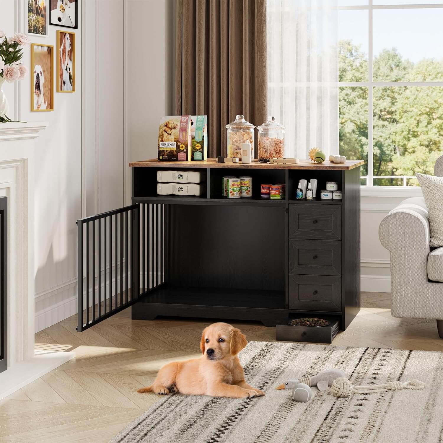 Garvee 48" Heavy Duty Dog Crate Furniture