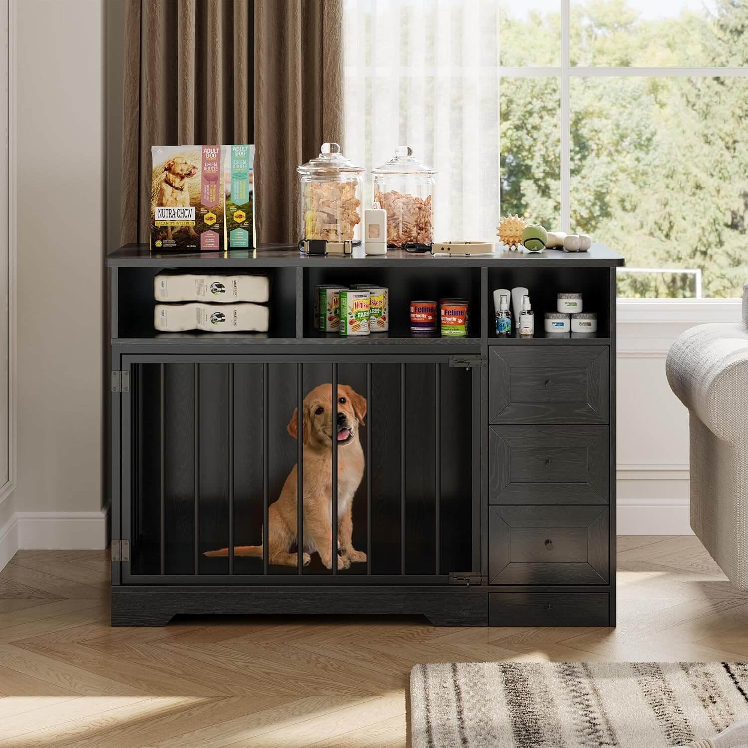 Garvee 48" Heavy Duty Dog Crate Furniture