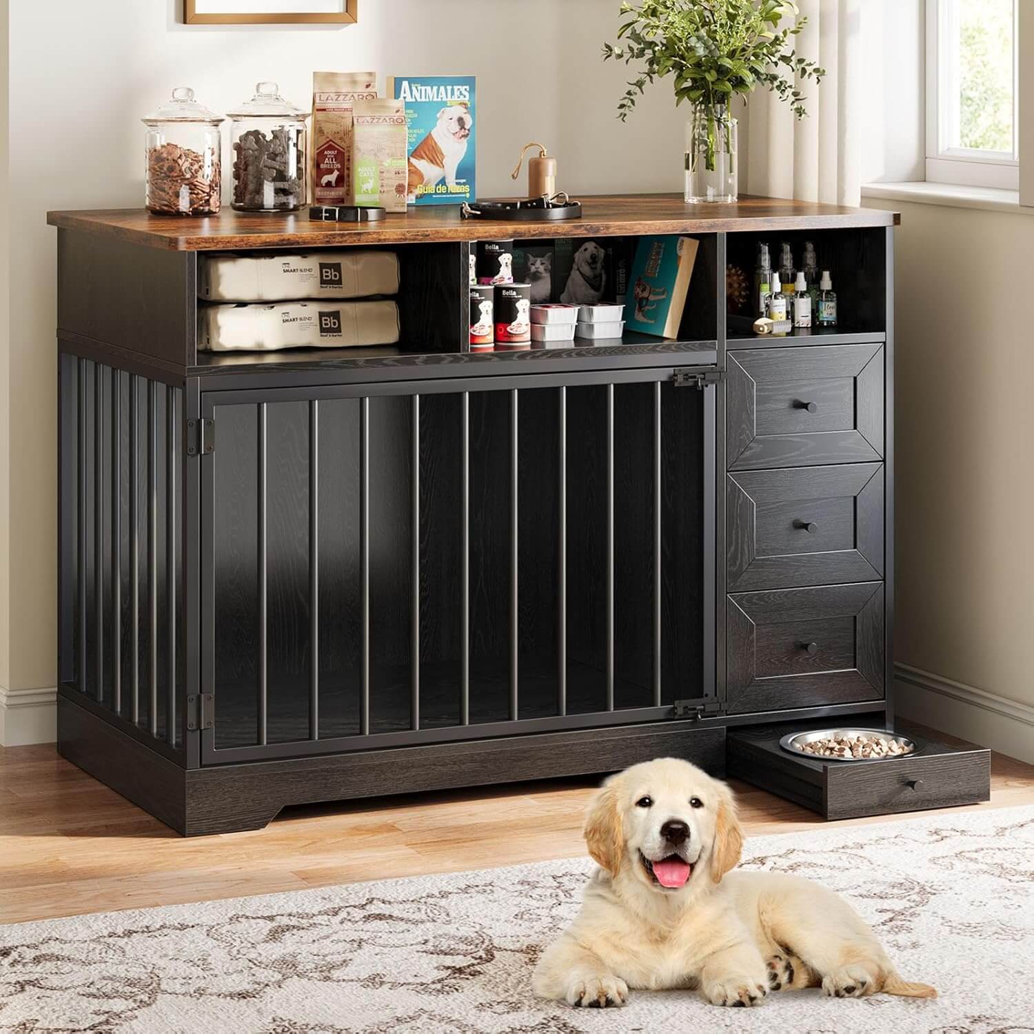 Garvee 48" Heavy Duty Dog Crate Furniture