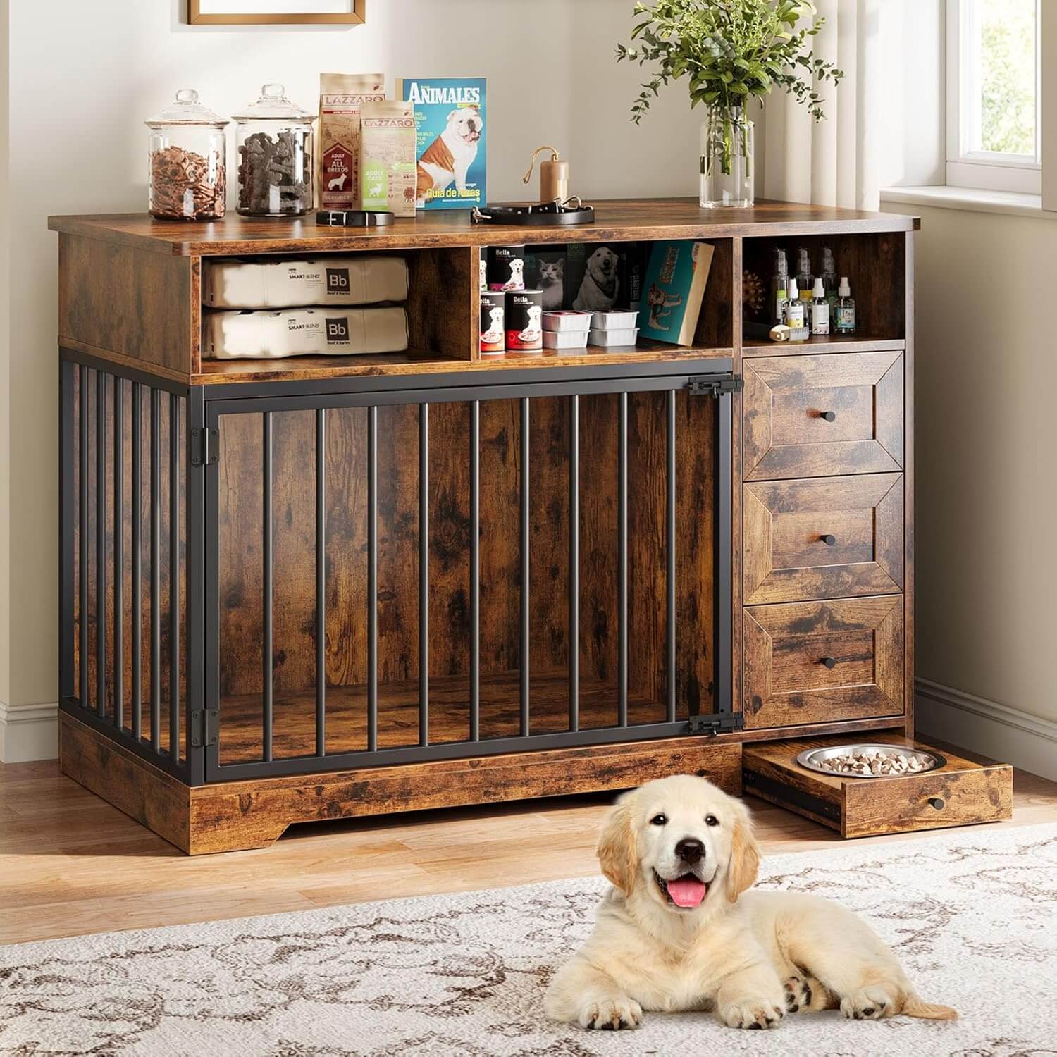 Garvee 48" Heavy Duty Dog Crate Furniture