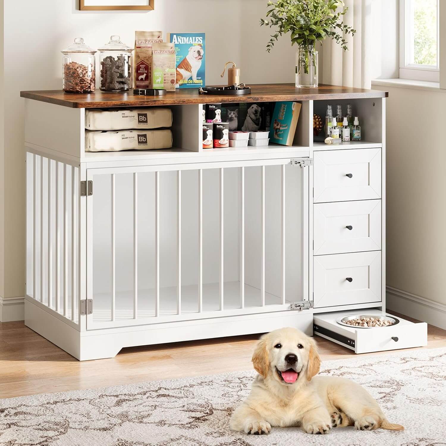 Garvee 48" Heavy Duty Dog Crate Furniture