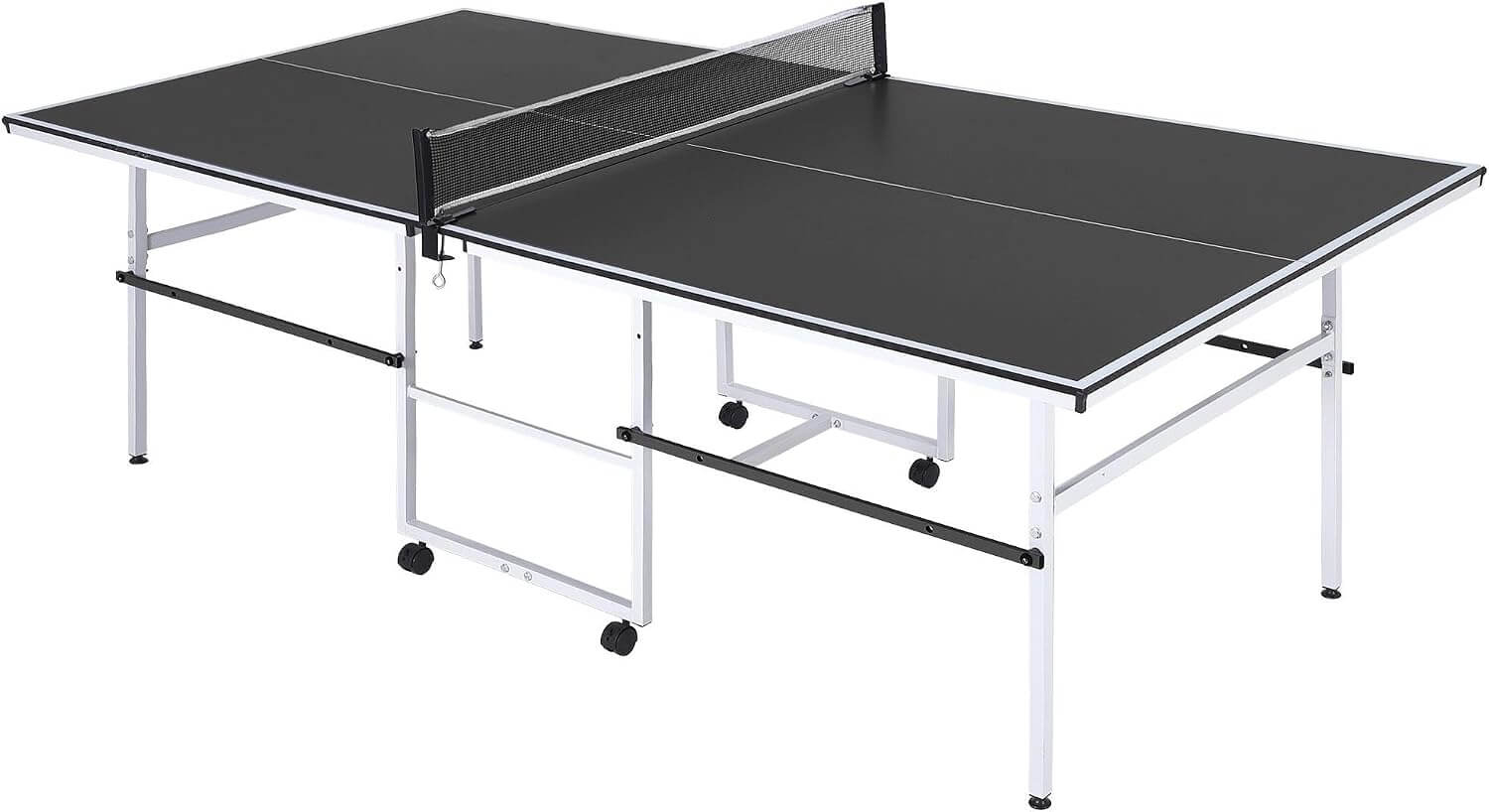 Garvee FDHSD 8ft Portable Ping Pong Table Tennis Table