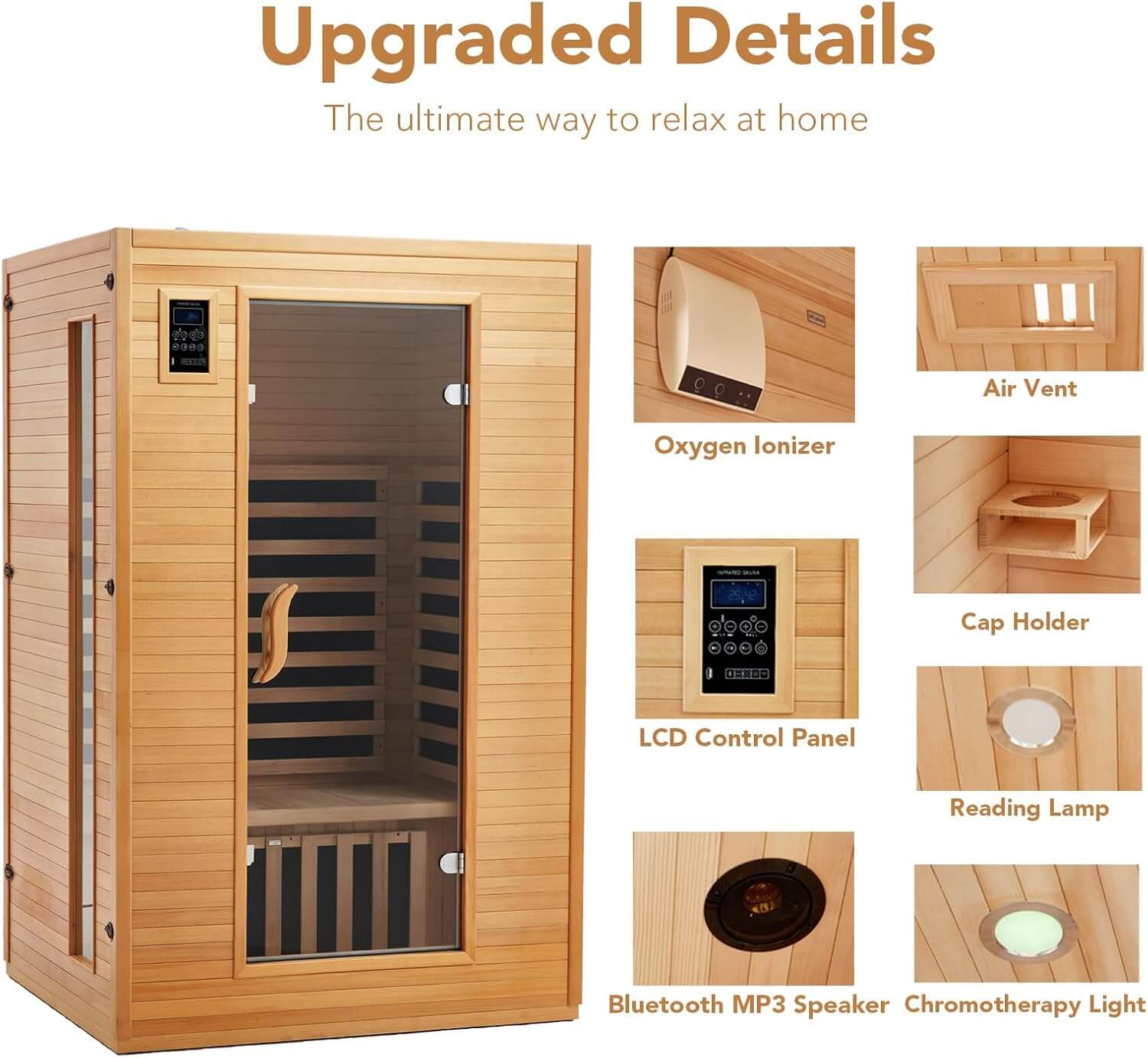 Garvee G-Sauna-2 2 Person Infrared Sauna