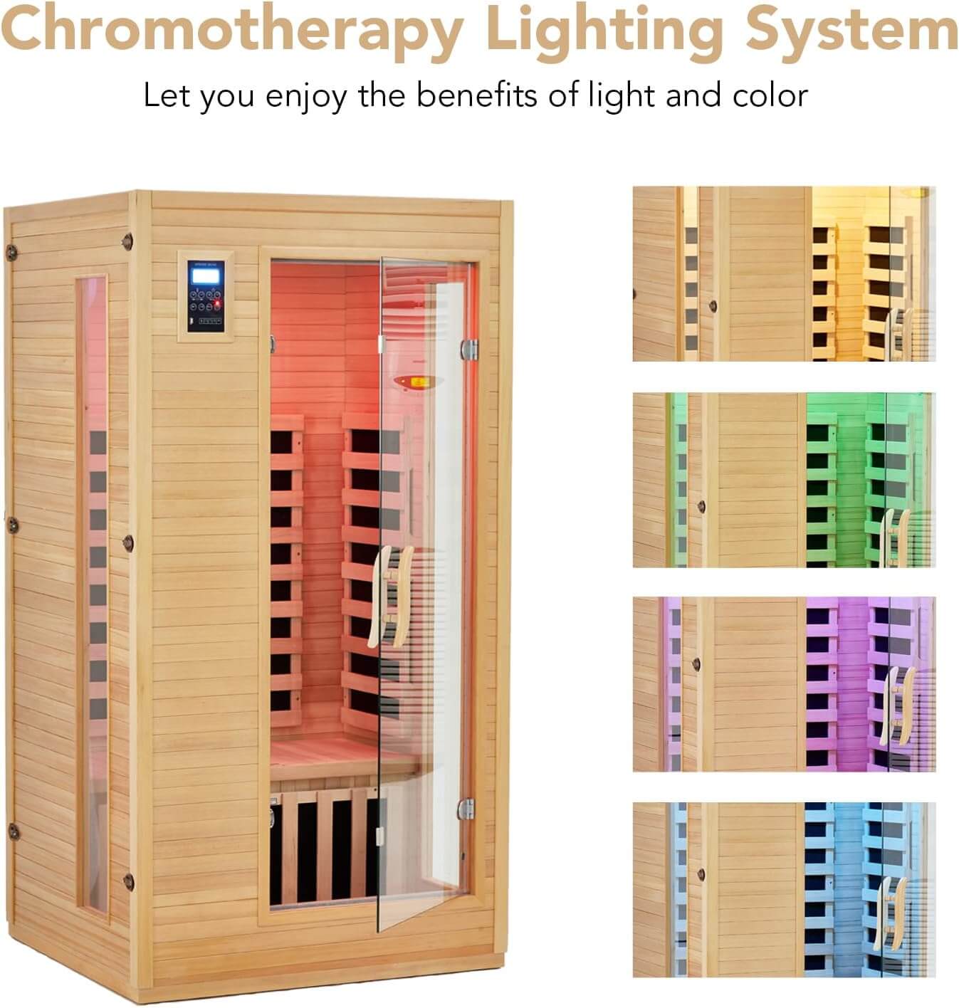 Garvee P-Sauna-01 1 Person Infrared Sauna