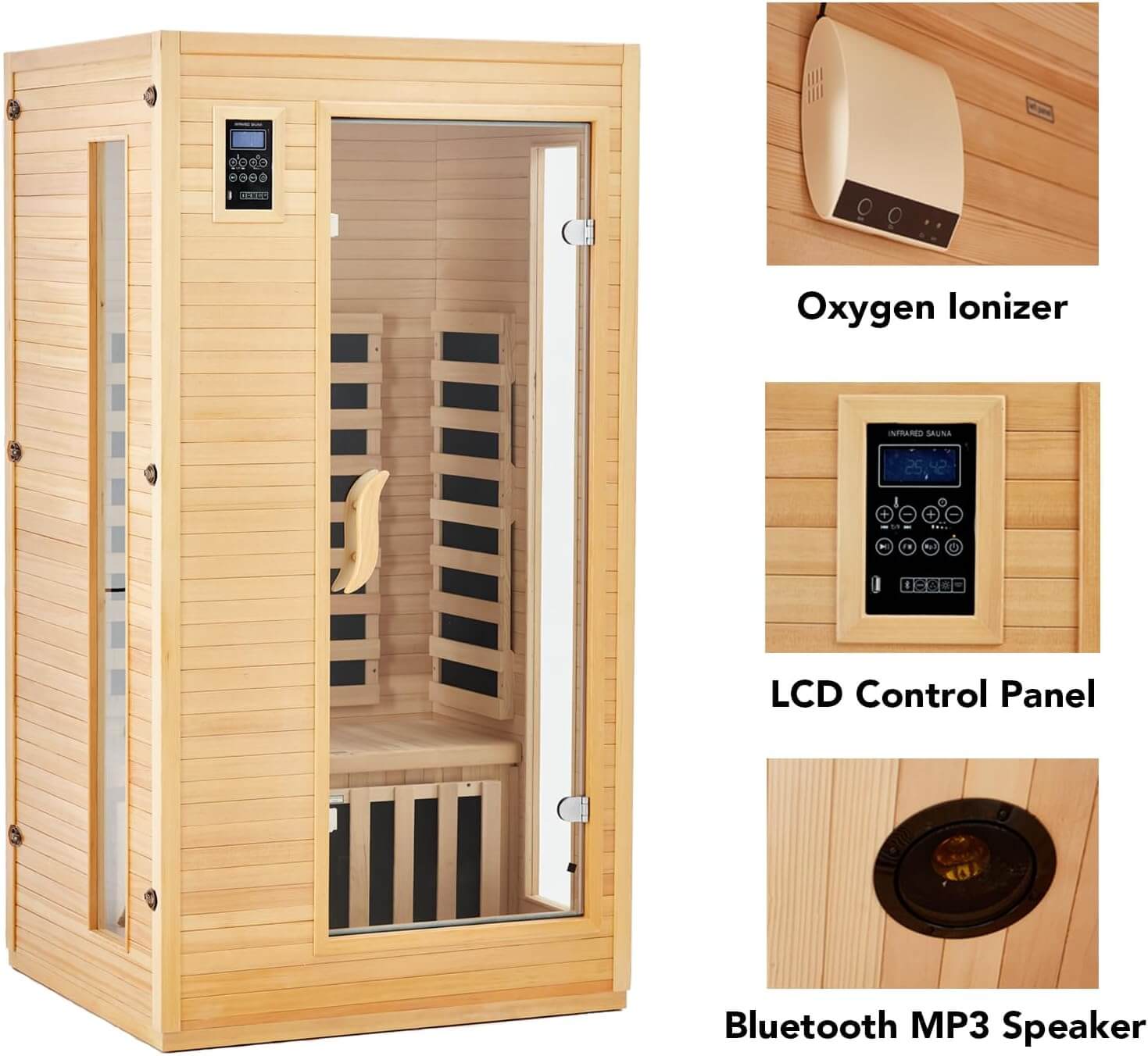 Garvee P-Sauna-01 1 Person Infrared Sauna