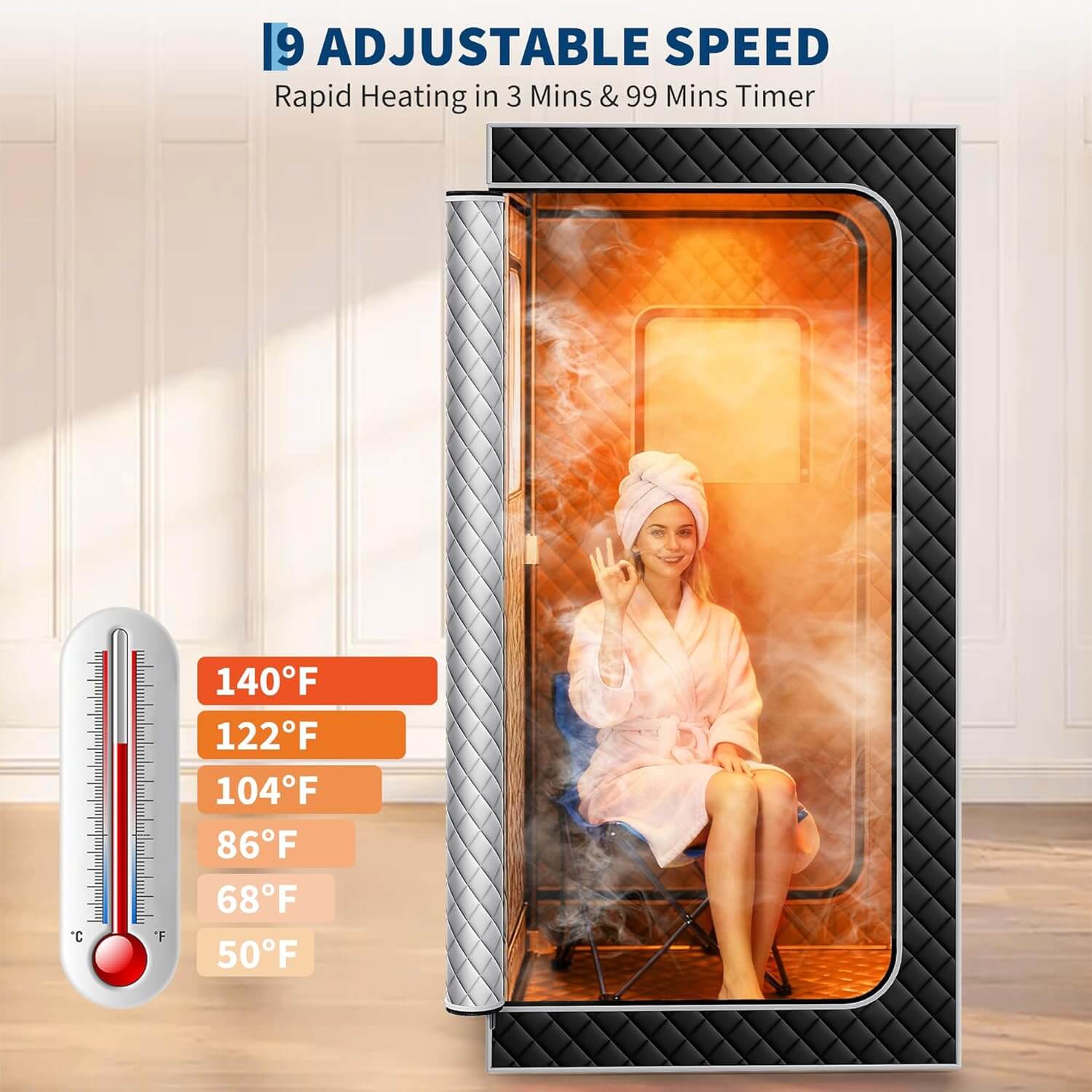 Garvee Portable Steam Sauna Box