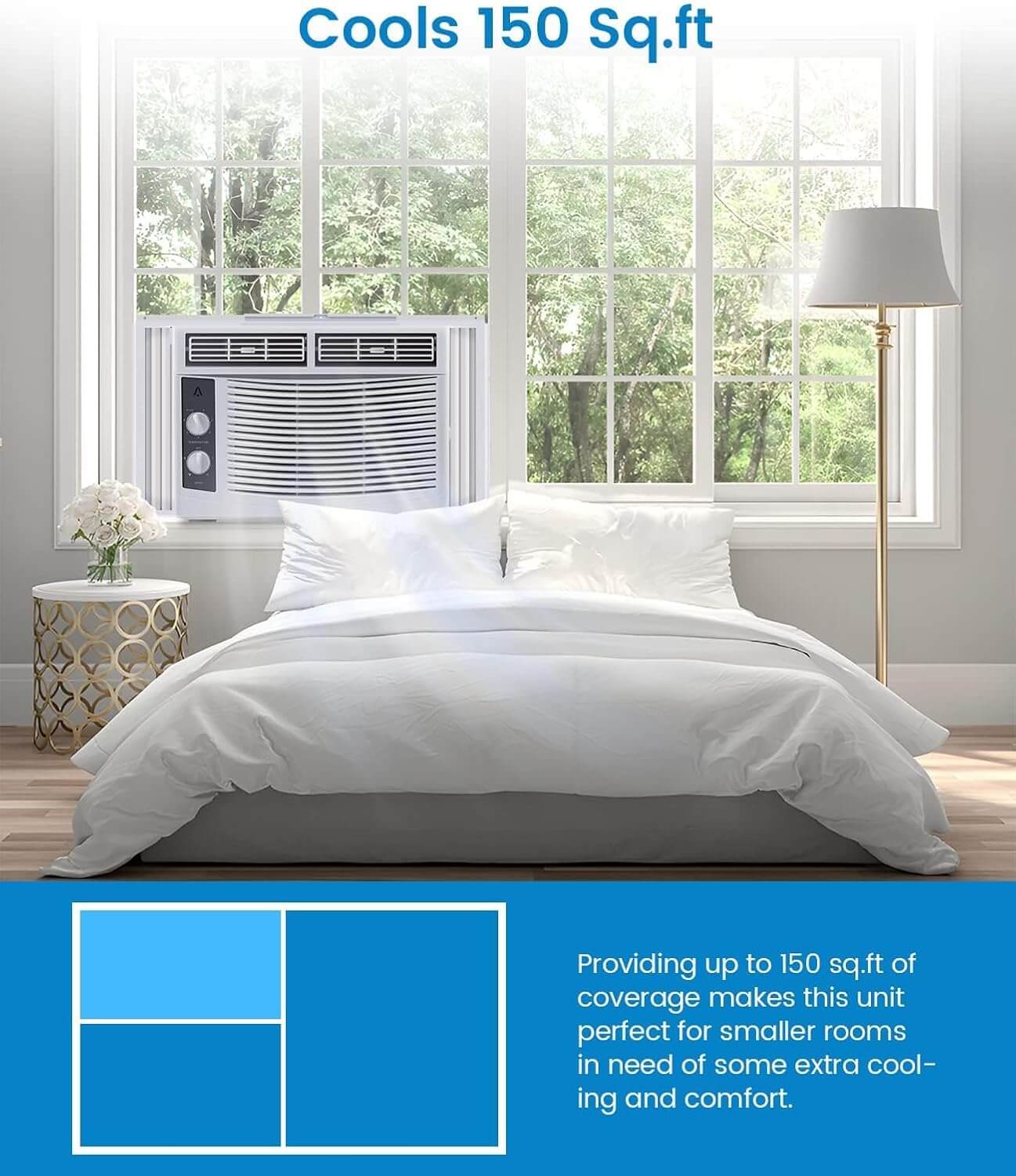 Garvee TWC-05CMD1/L1U 5000 BTU Window Air Conditioner