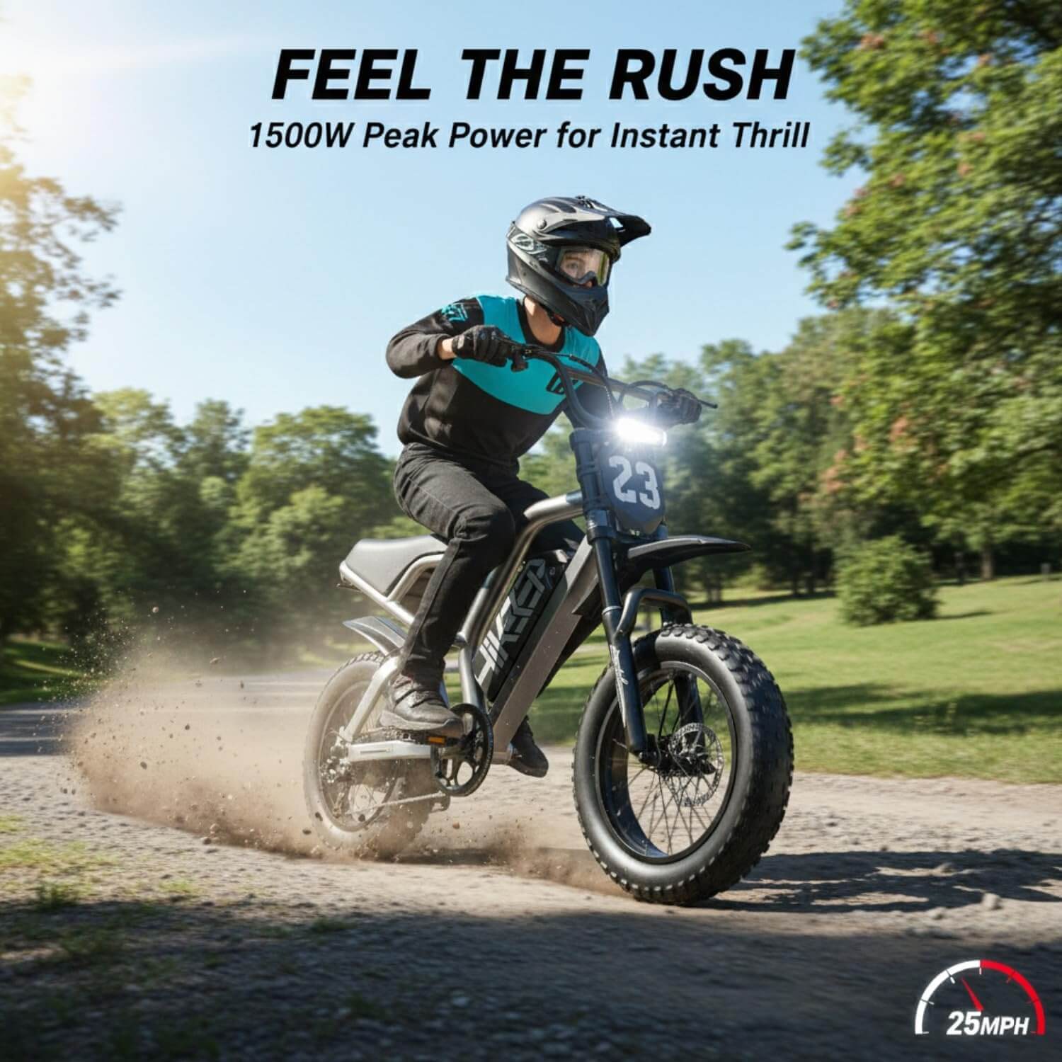Globalkeep K6 Dual Suspension Fat Tire Electric Dirt Bike