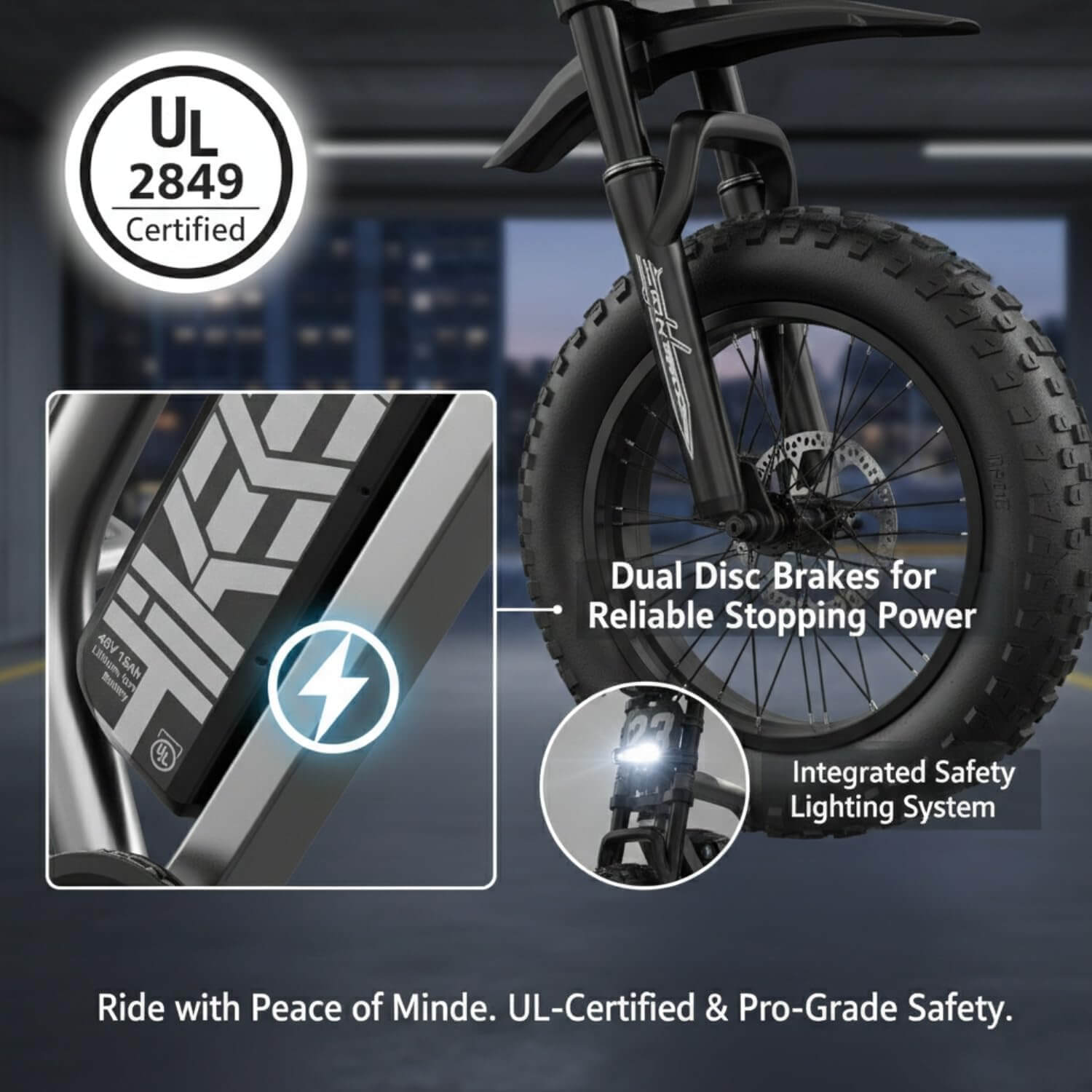 Globalkeep K6 Dual Suspension Fat Tire Electric Dirt Bike