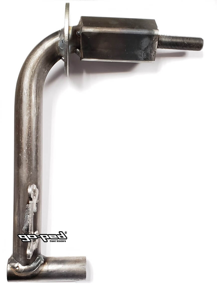 Go-Ped Replacement FRONT LOWER CIDLI SWING ARM Welded GTR Raw (214130003) for Trail Ripper Gas Scooter