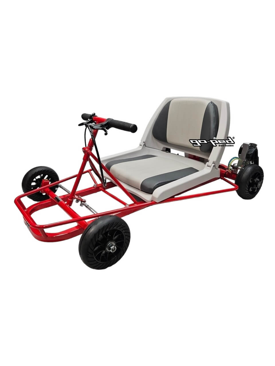 Go-Ped SUPER GO QUAD ROLLER Folding Seat Gas Go-Kart, No Engine
