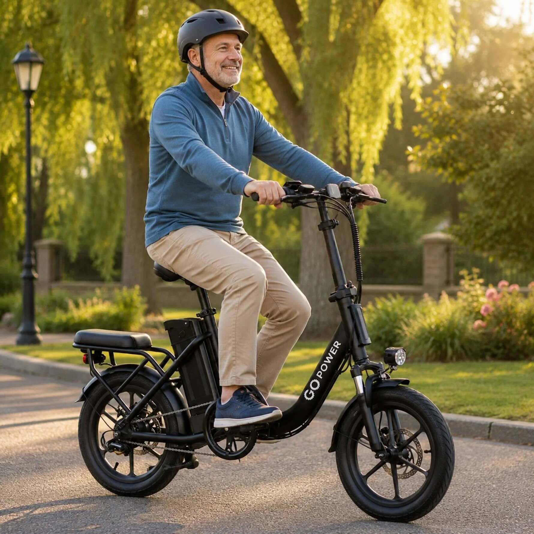GoPowerBike Go Breeze Step-Through Folding Electric Bike
