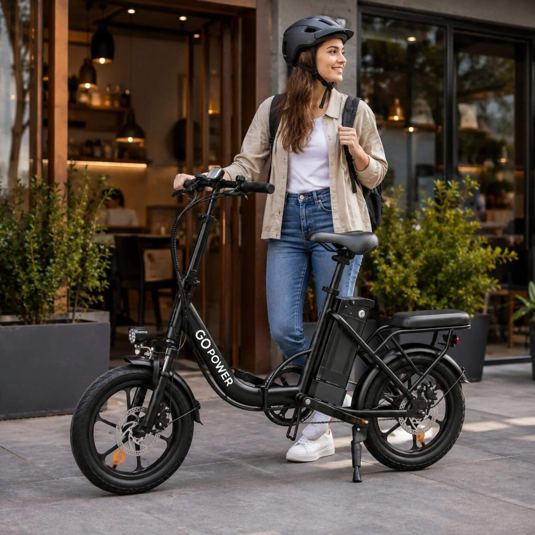 GoPowerBike Go Breeze Step-Through Folding Electric Bike