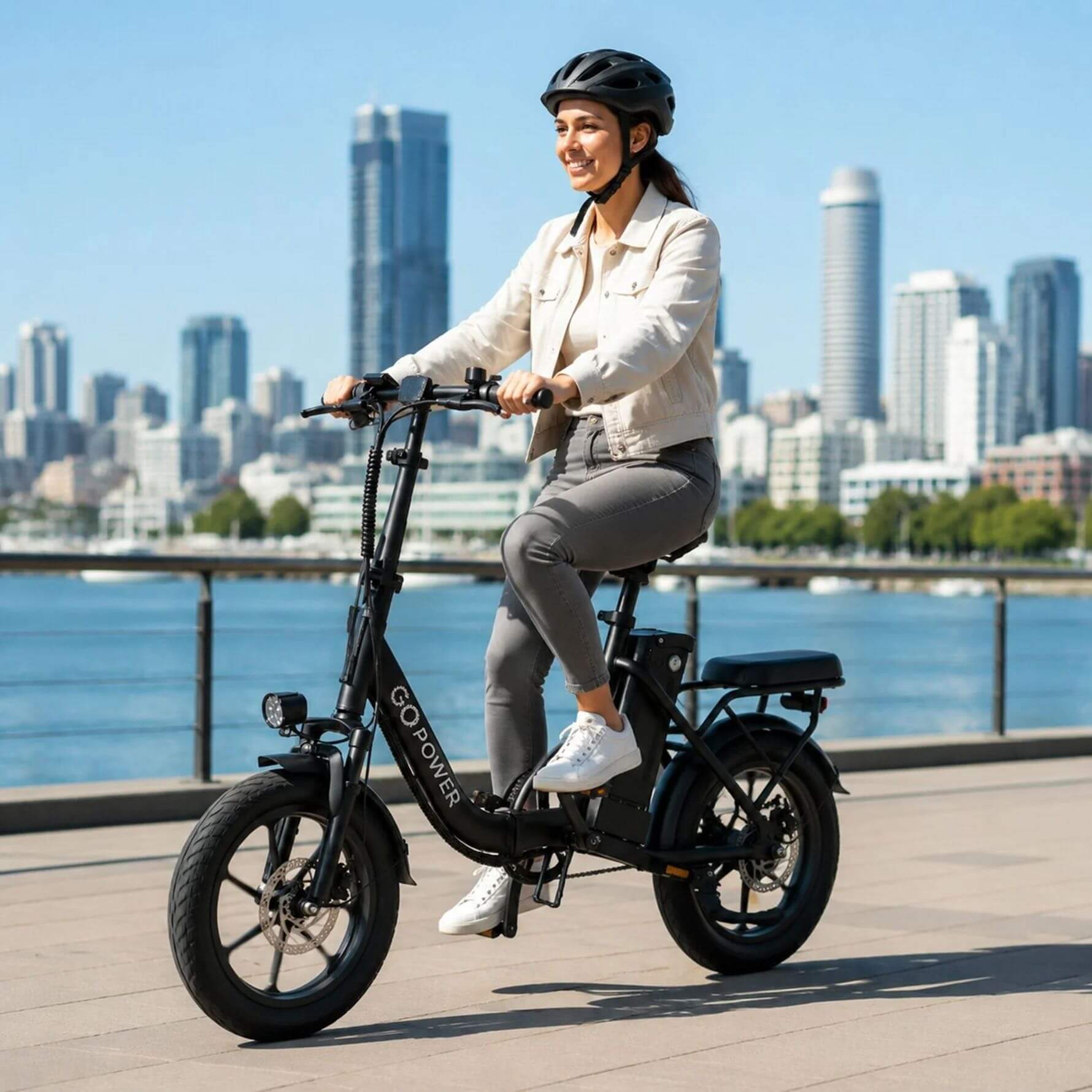 GoPowerBike Go Breeze Step-Through Folding Electric Bike
