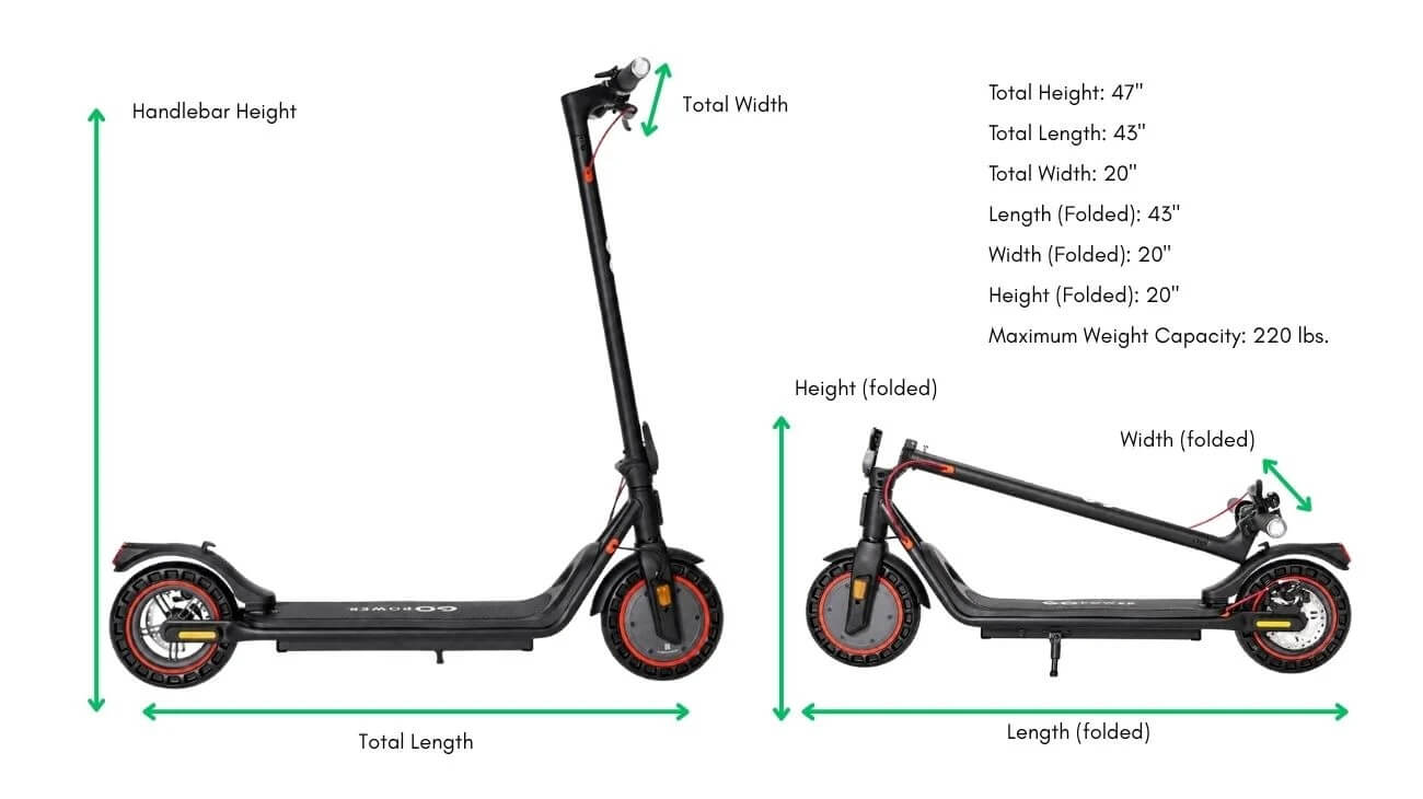 GoPowerBike Go Line 36V Folding Electric Scooter