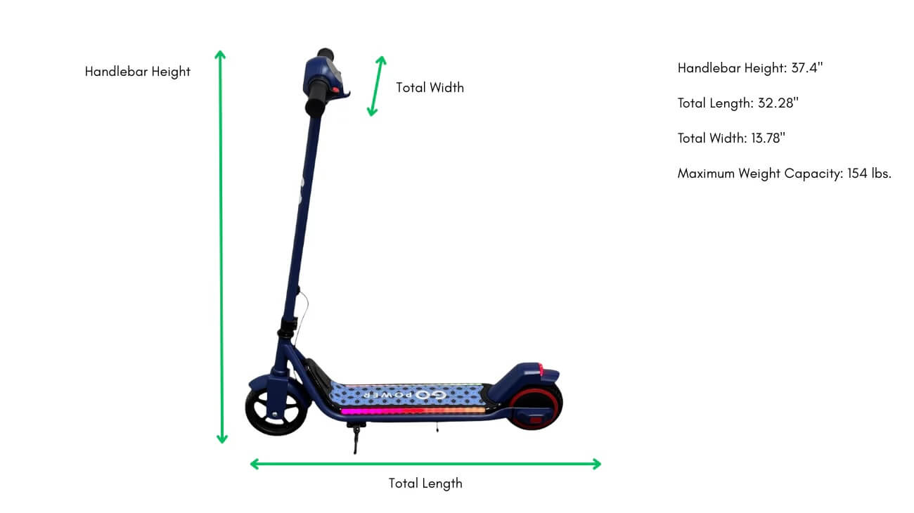 GoPowerBike GoGlide Kids' Lithium Electric Scooter