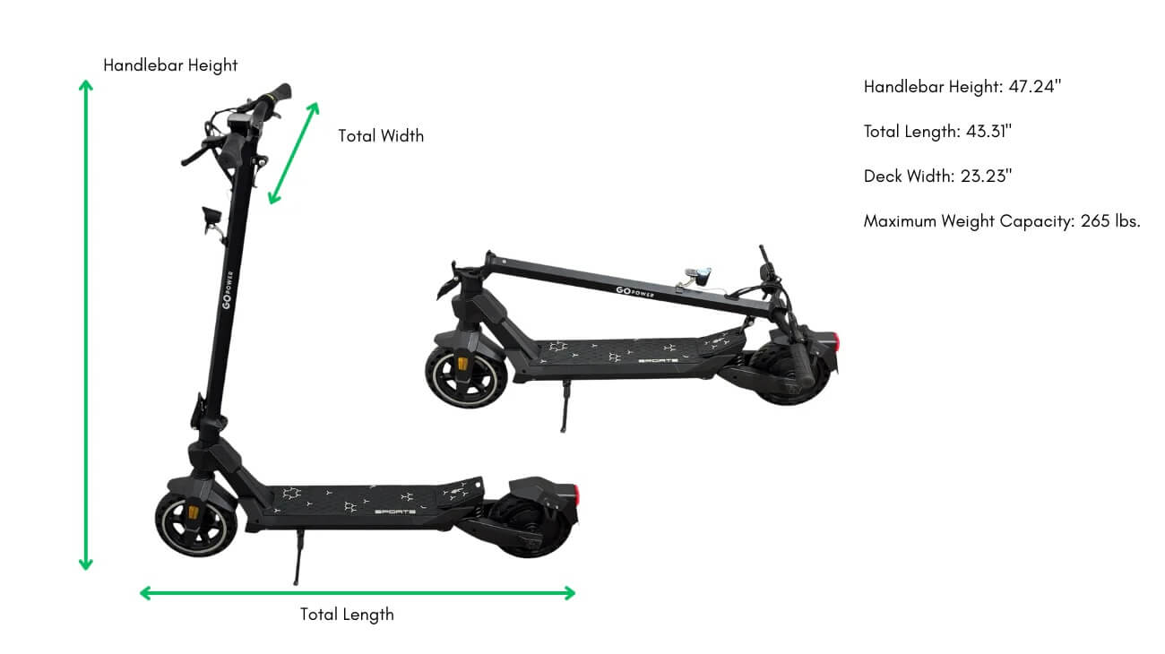 GoPowerBike GoOne 400W 36V Folding Electric Scooter