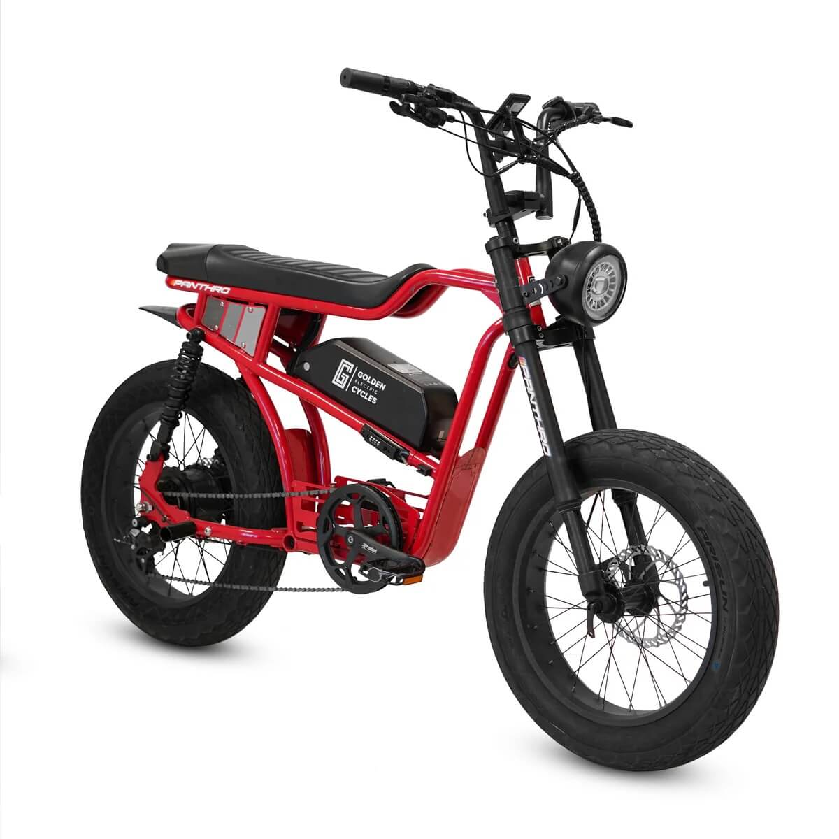 Golden Cycles PANTHRO 750W 48V 7 Speed Fat Tire Electric Bike, Hydraulic Disc Brakes